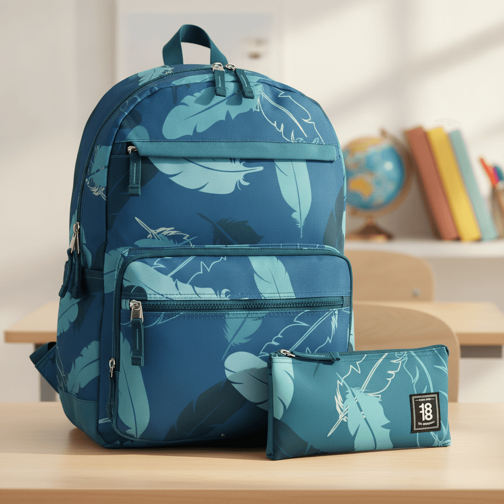 Kit Escolar 1818 by Chenson (Mochila + Lapicera) Verde Juvenil, modelo 1865755-G-KC2A