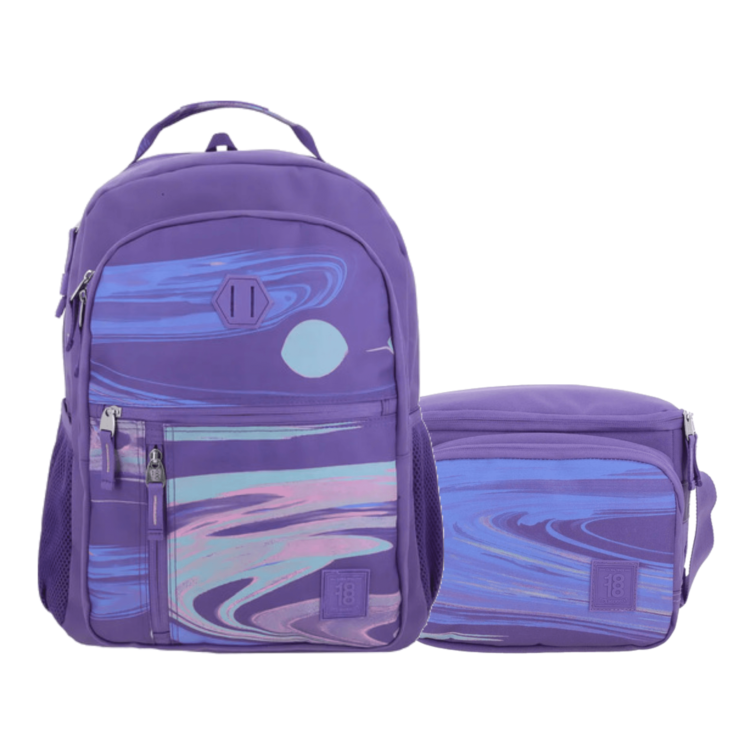Kit Escolar 1818 by Chenson Mochila + Lonchera Violeta Juvenil, modelo 1866569-V-KC2O