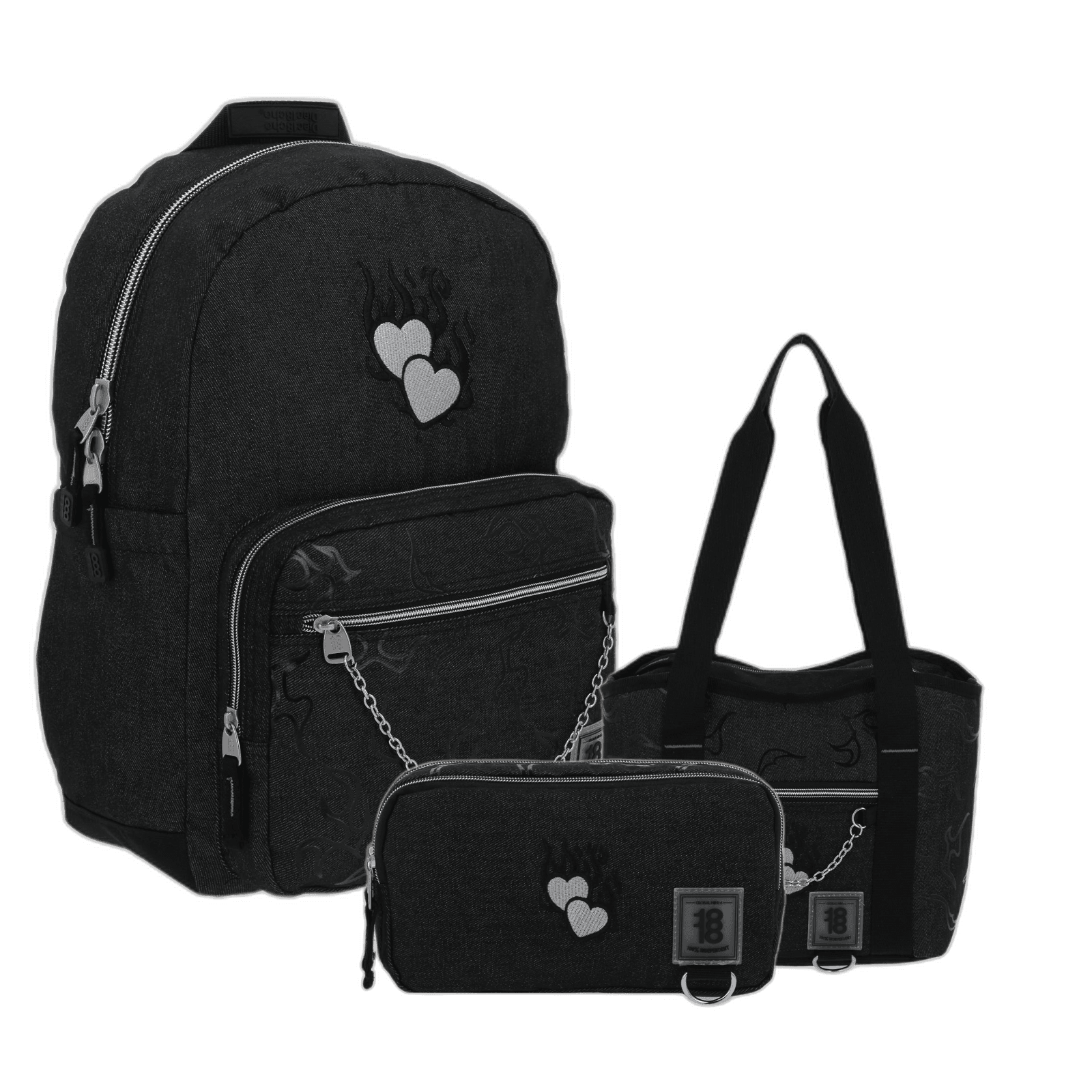 Kit Escolar 1818 by Chenson (Mochila + Lonchera + Lapicera) juvenil, modelo 1870493-KC3