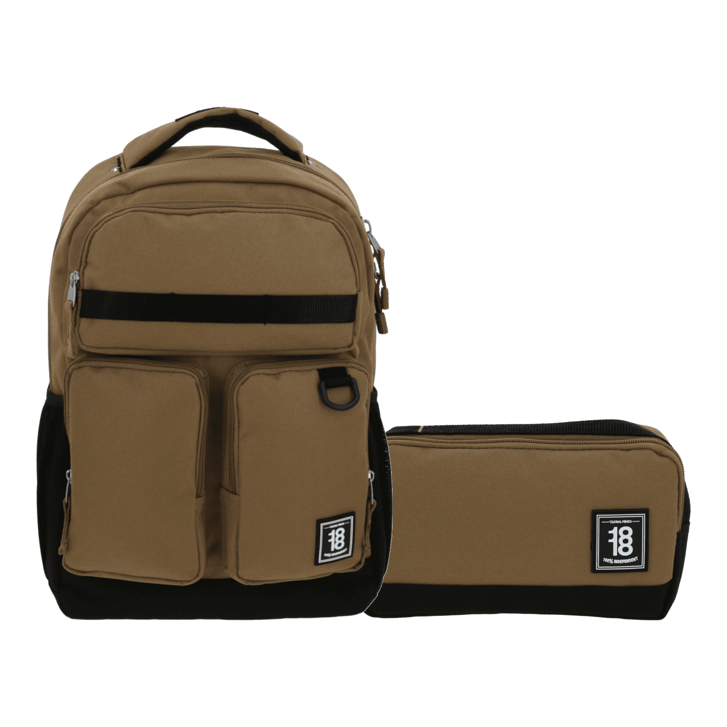 Kit Escolar 1818 by Chenson Mochila + Lapicera Beige Juvenil, modelo 1870531-E-KC2A