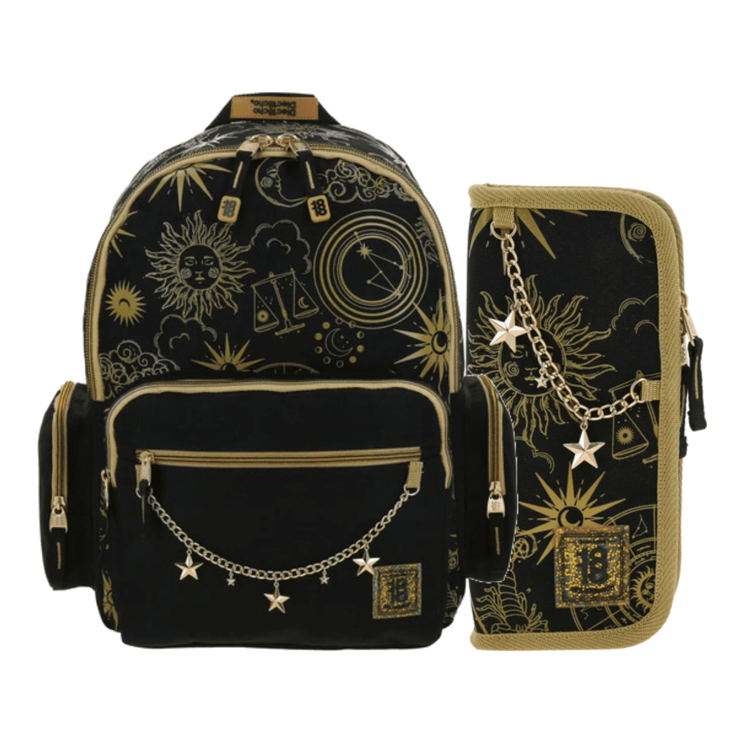 Kit Escolar 1818 by Chenson Mochila + Lapicera Negro Juvenil - Modelo 1870646, modelo 1870646-3-KC2A