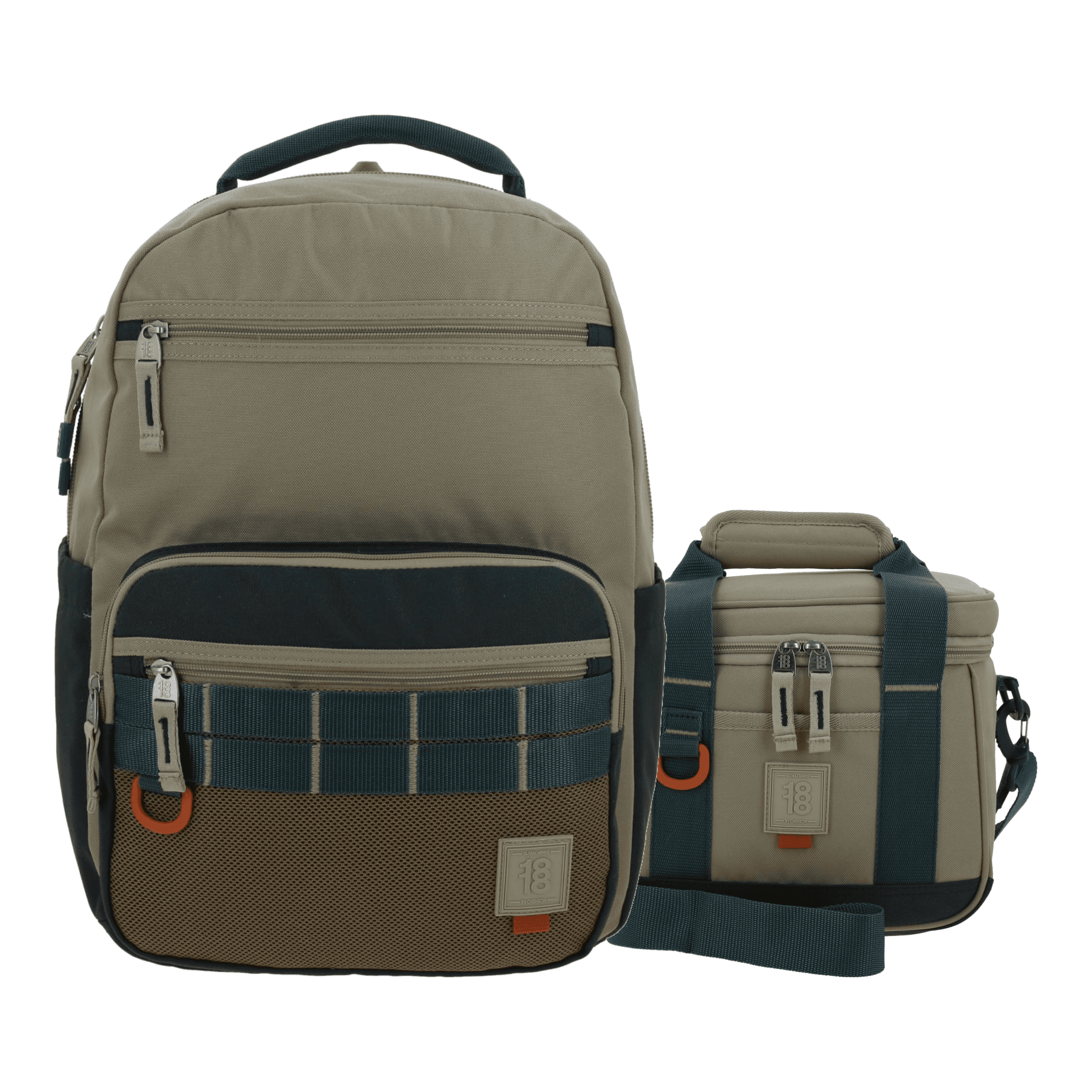 Kit Escolar 1818 by Chenson (Mochila + Lonchera) Café Oro Rosa Juvenil - Modelo 1870888, modelo 1870888-K-KC2O