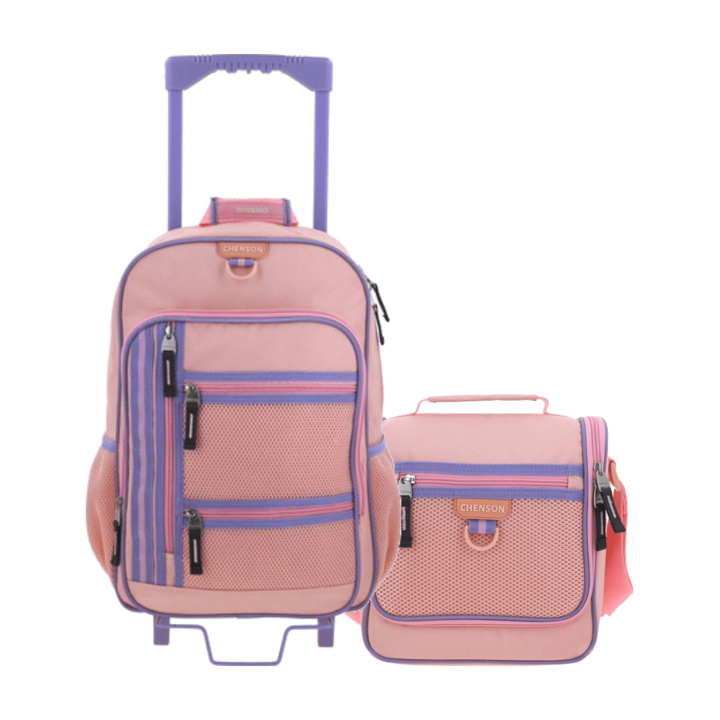 Kit Escolar Chenson Clásico (Mochila con Ruedas + Lonchera) Beige, modelo CH70933-E-KB2O