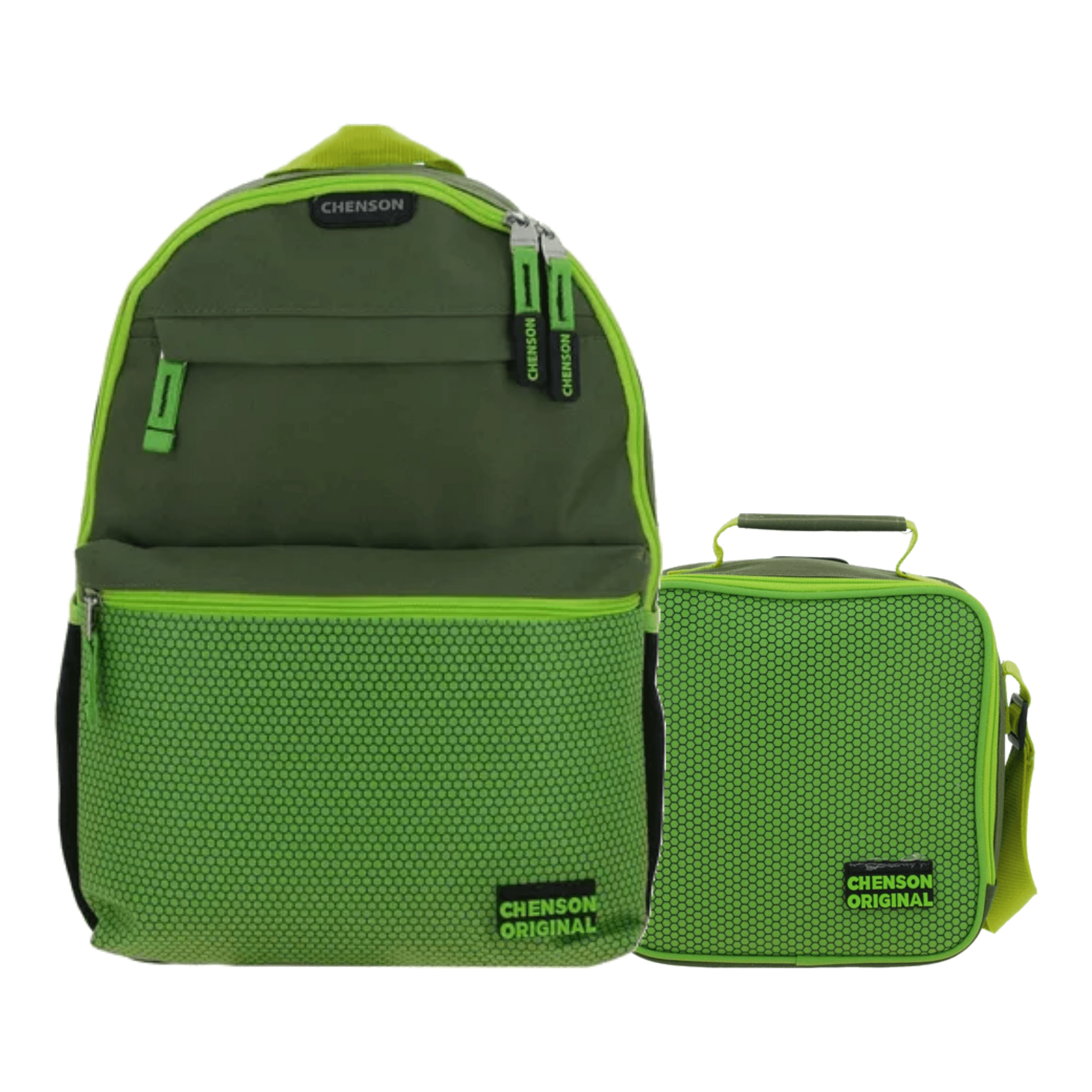Kit Escolar Chenson Original by Chenson Mochila + Lonchera Verde Seco Infantil, modelo CO70239-A-KC2O