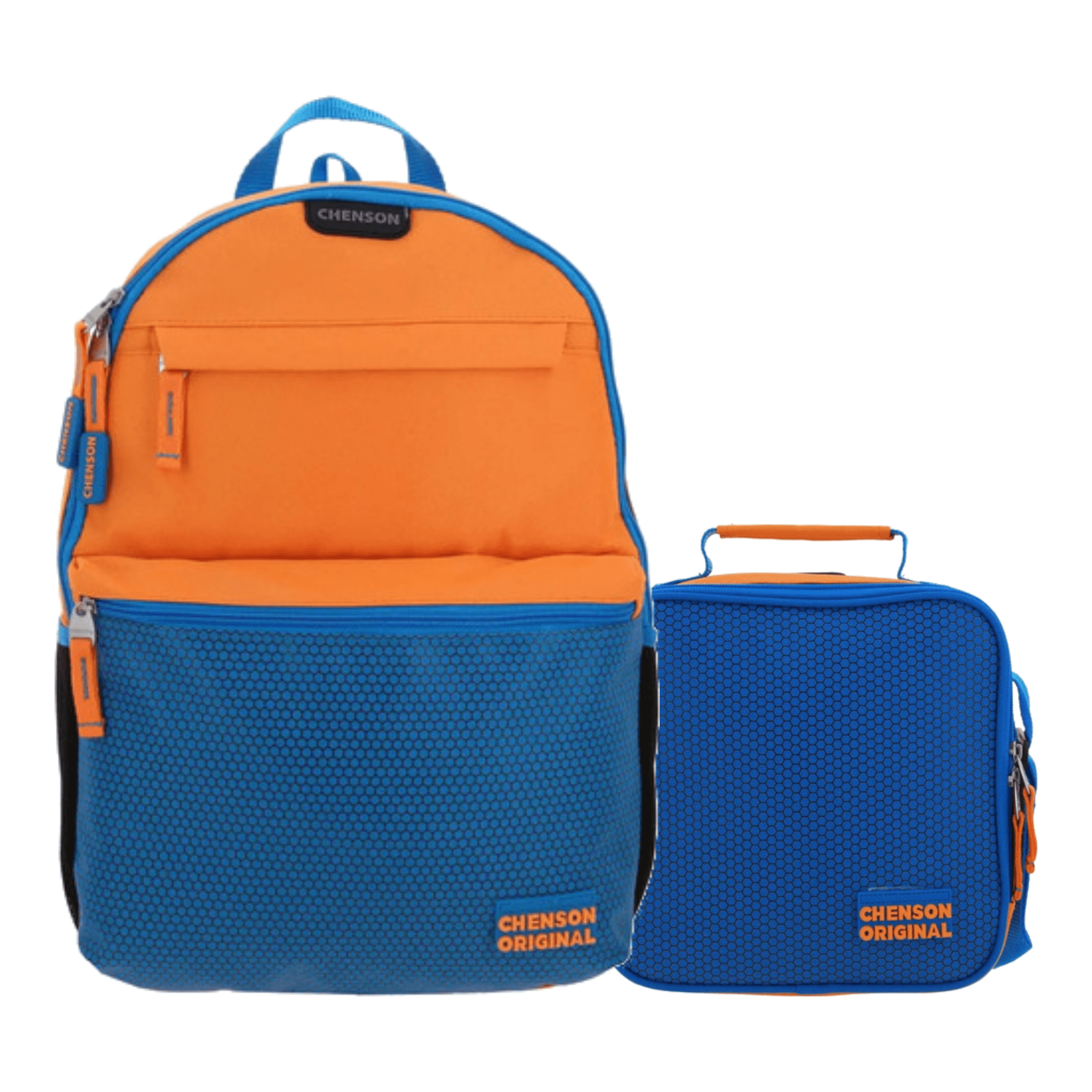 Kit Escolar Chenson Original Mochila + Lonchera Naranja Infantil, modelo CO70239-O-KC2O