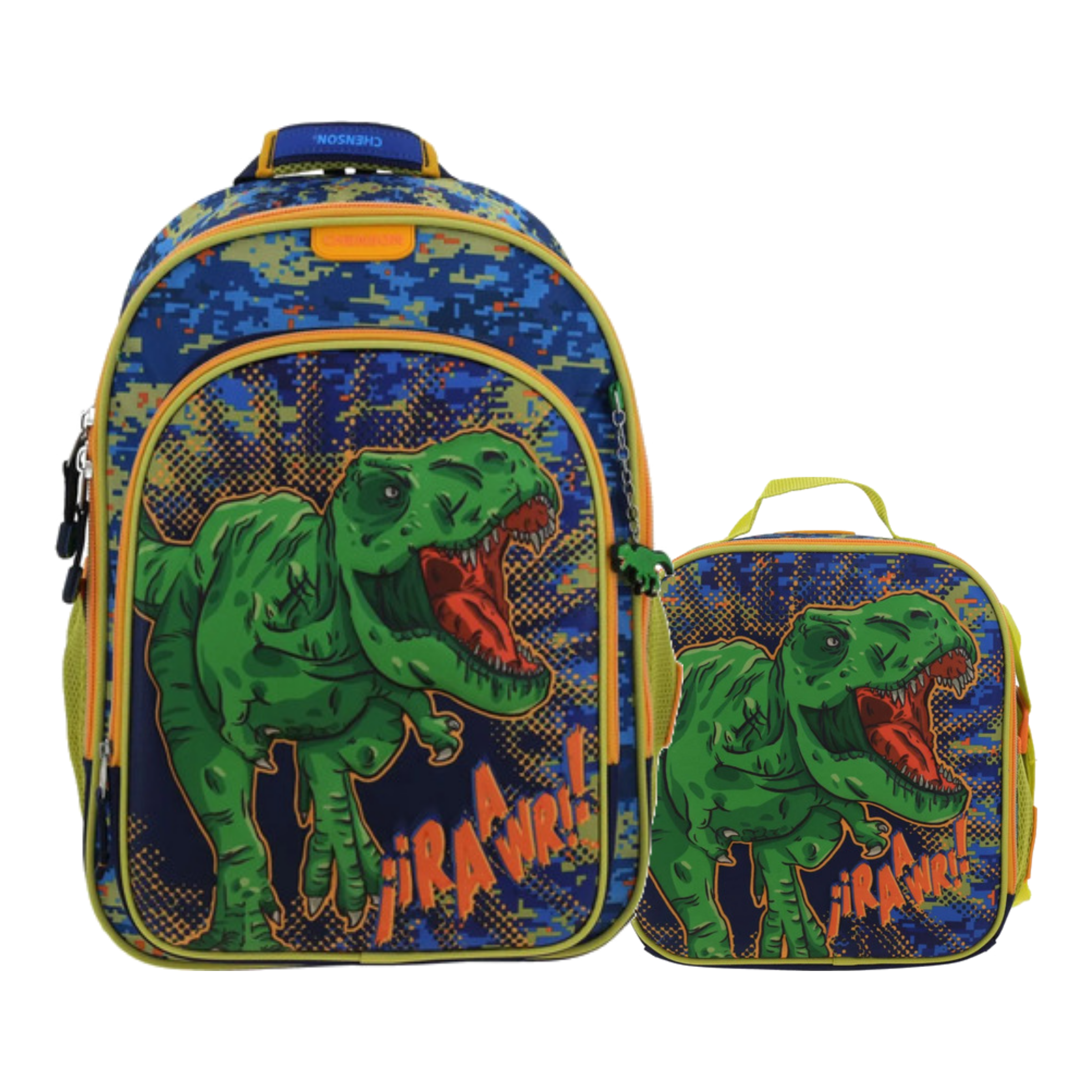 Kit Escolar Chenson Original (Mochila + Lonchera) Azul Infantil, modelo CO70435-9-KC2O