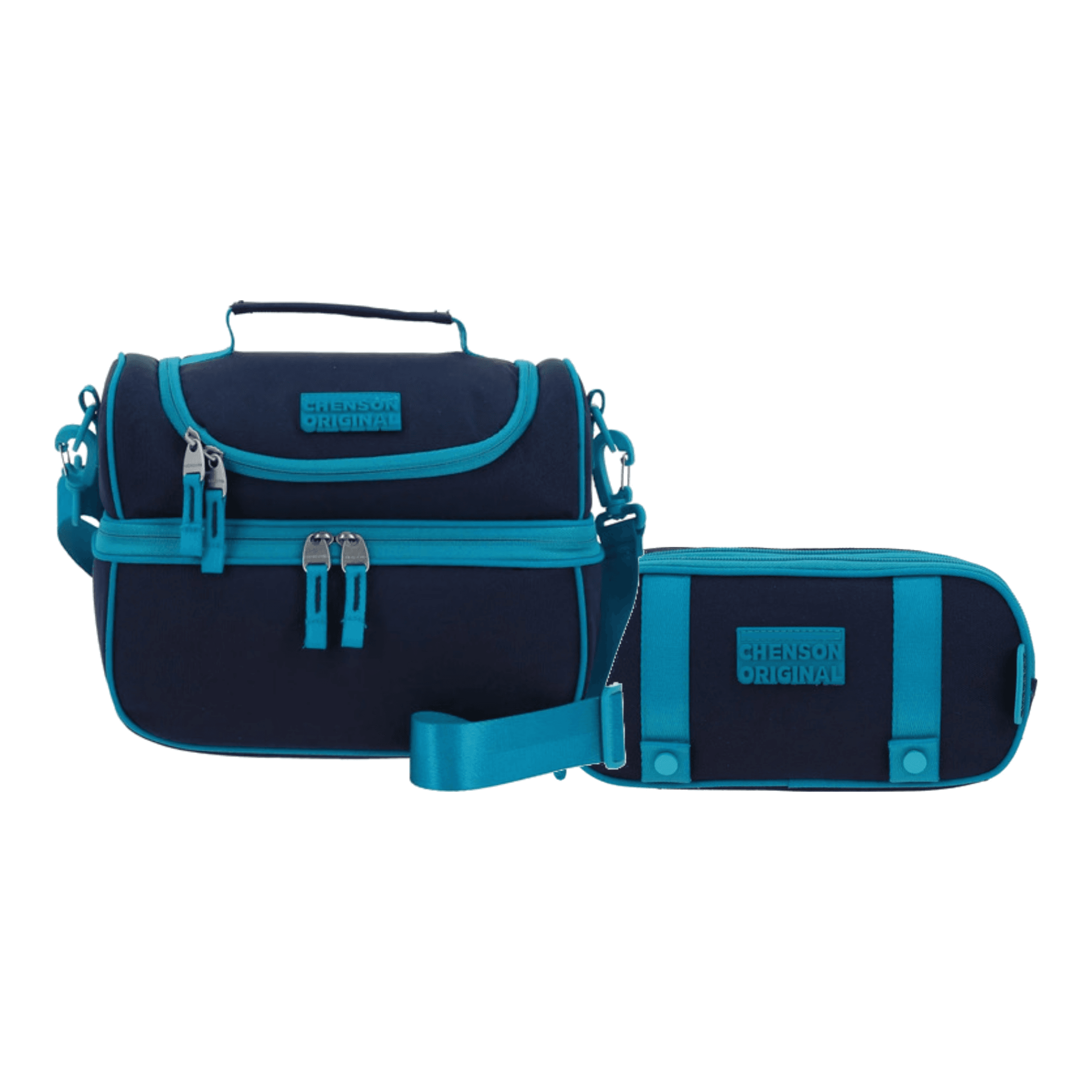 Kit Escolar Chenson Original (Lonchera + Lapicera) Turquesa Infantil, modelo CO70736-T-K2OA