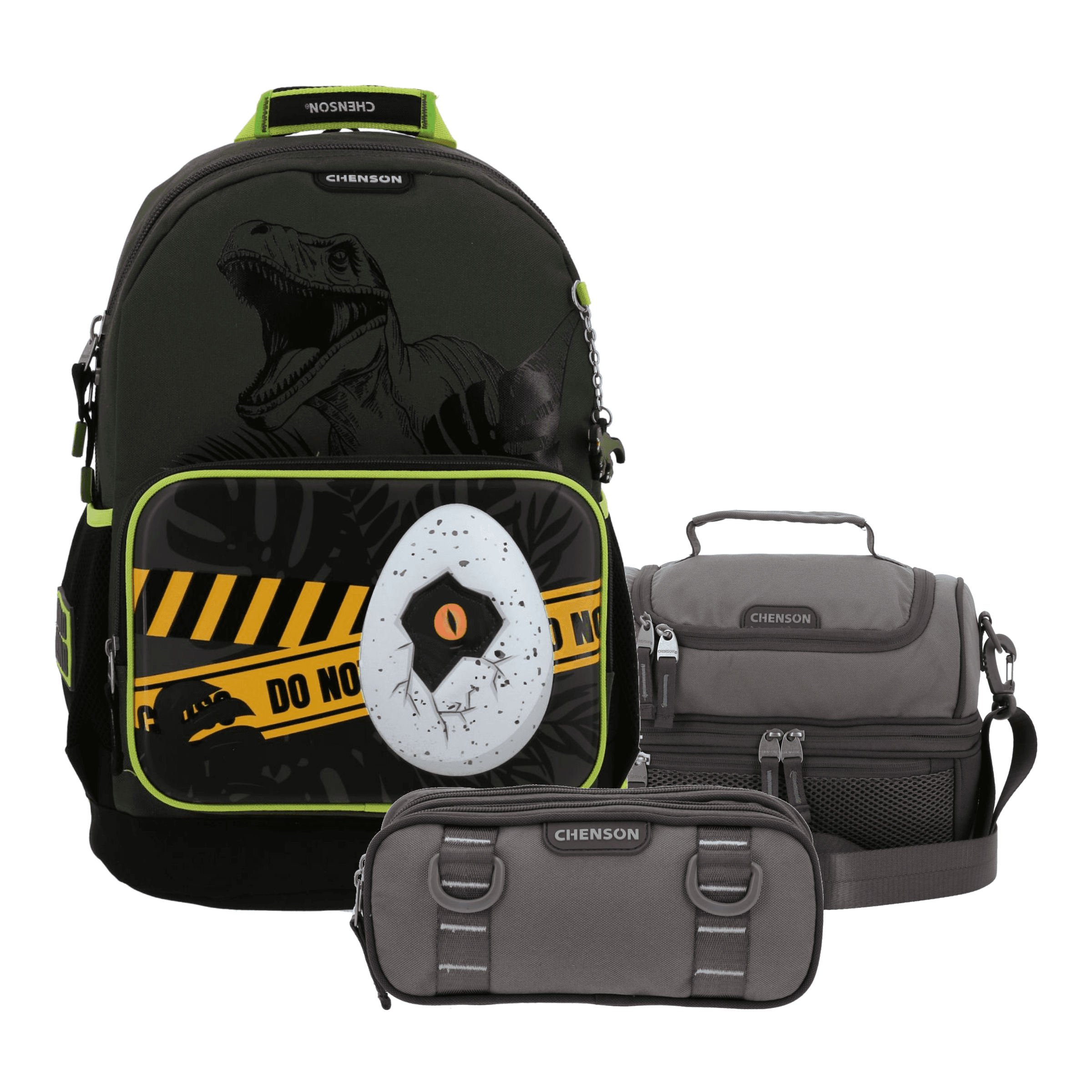 Kit Escolar Chenson Original (Mochila + Lonchera + Lapicera) Gris - Modelo CO70859, modelo CO70859-2-KC3
