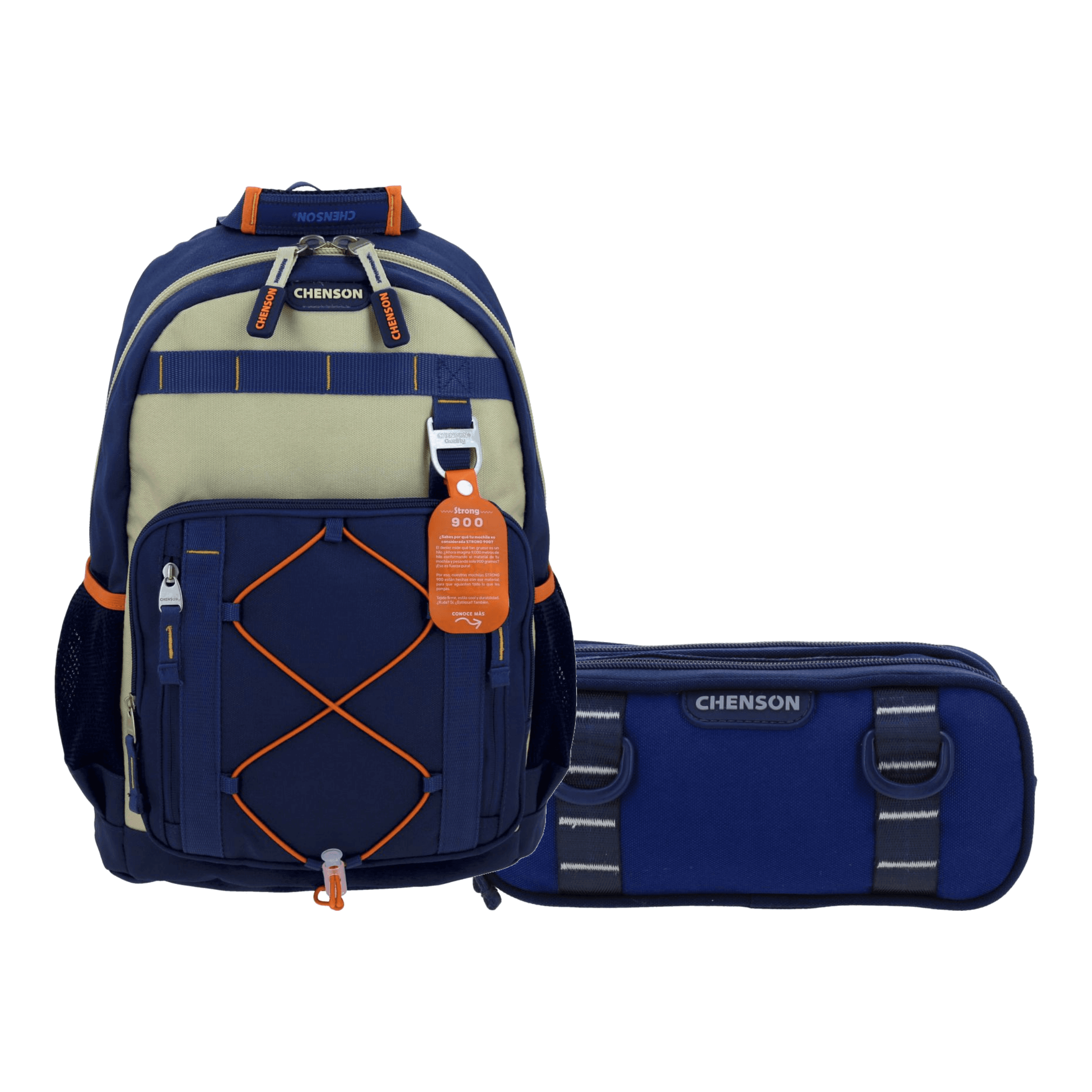 Kit Escolar Chenson Original (Mochila + Lapicera) Azul - Modelo CO70907, modelo CO70907-9-KC2A