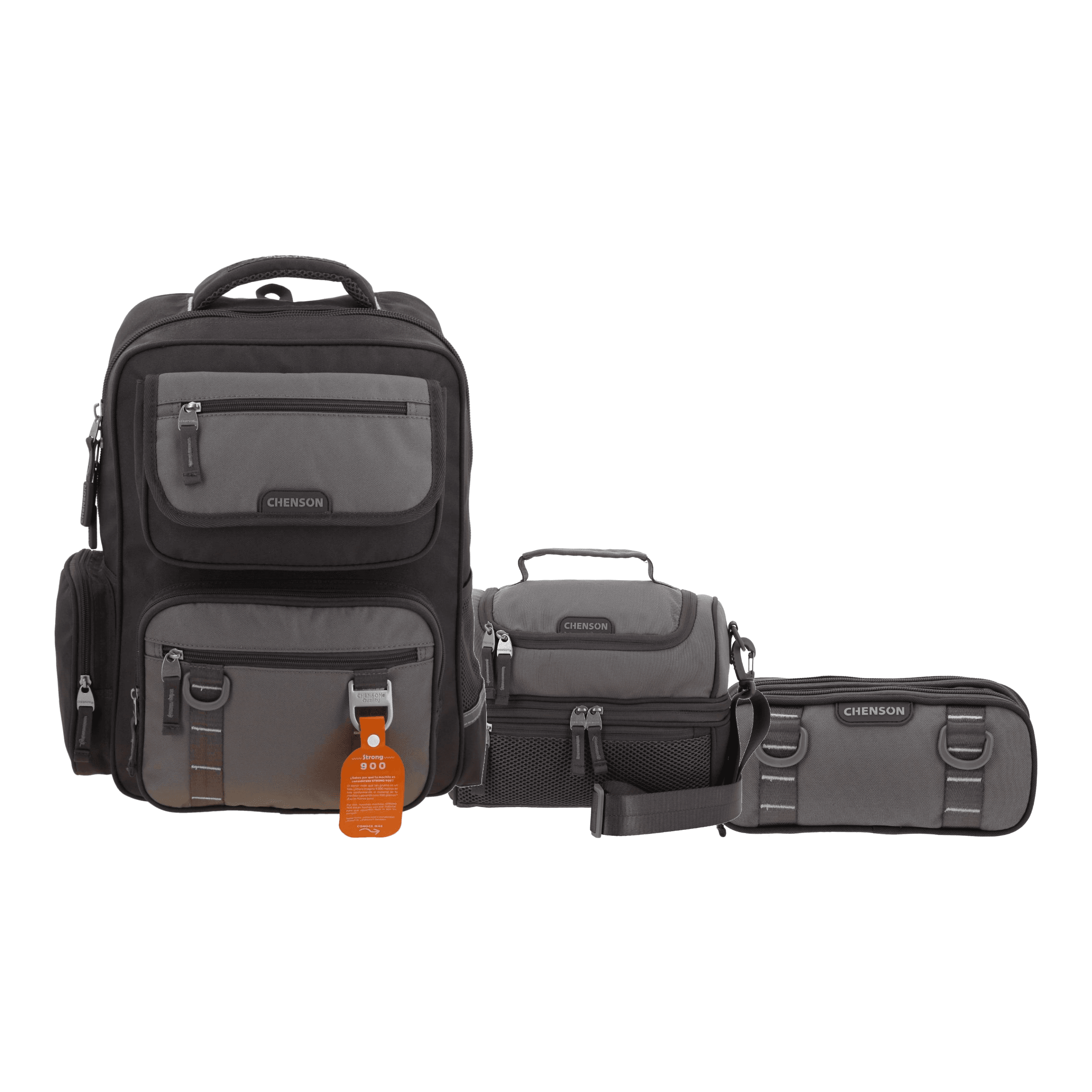 Kit Escolar Chenson Original (Mochila + Lonchera + Lapicera) Gris - Modelo CO70911, modelo CO70911-2-KC3