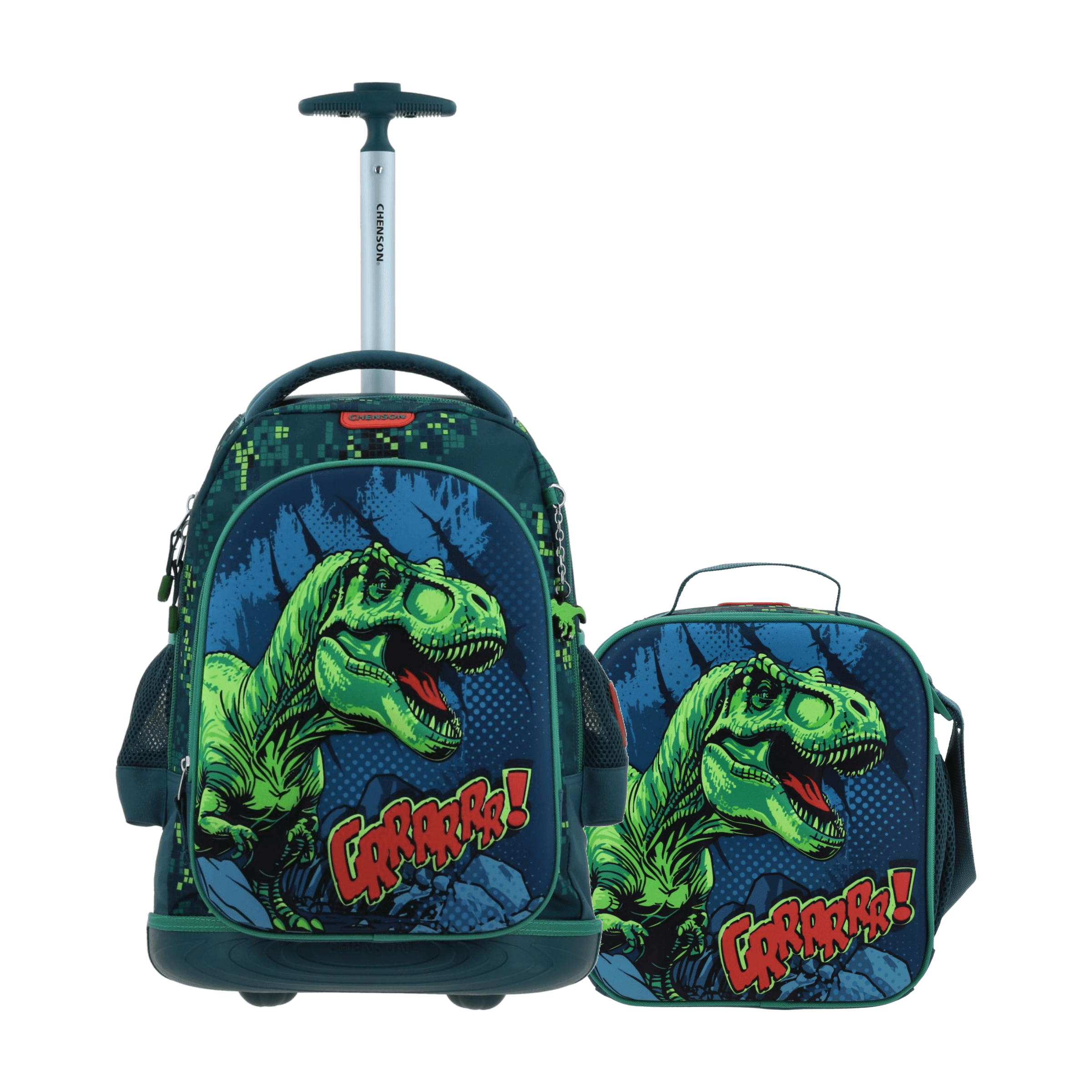 Kit Escolar Chenson Original Mochila con Ruedas + Lonchera Azul Infantil - Modelo CO71189, modelo CO71189-9-KB2O