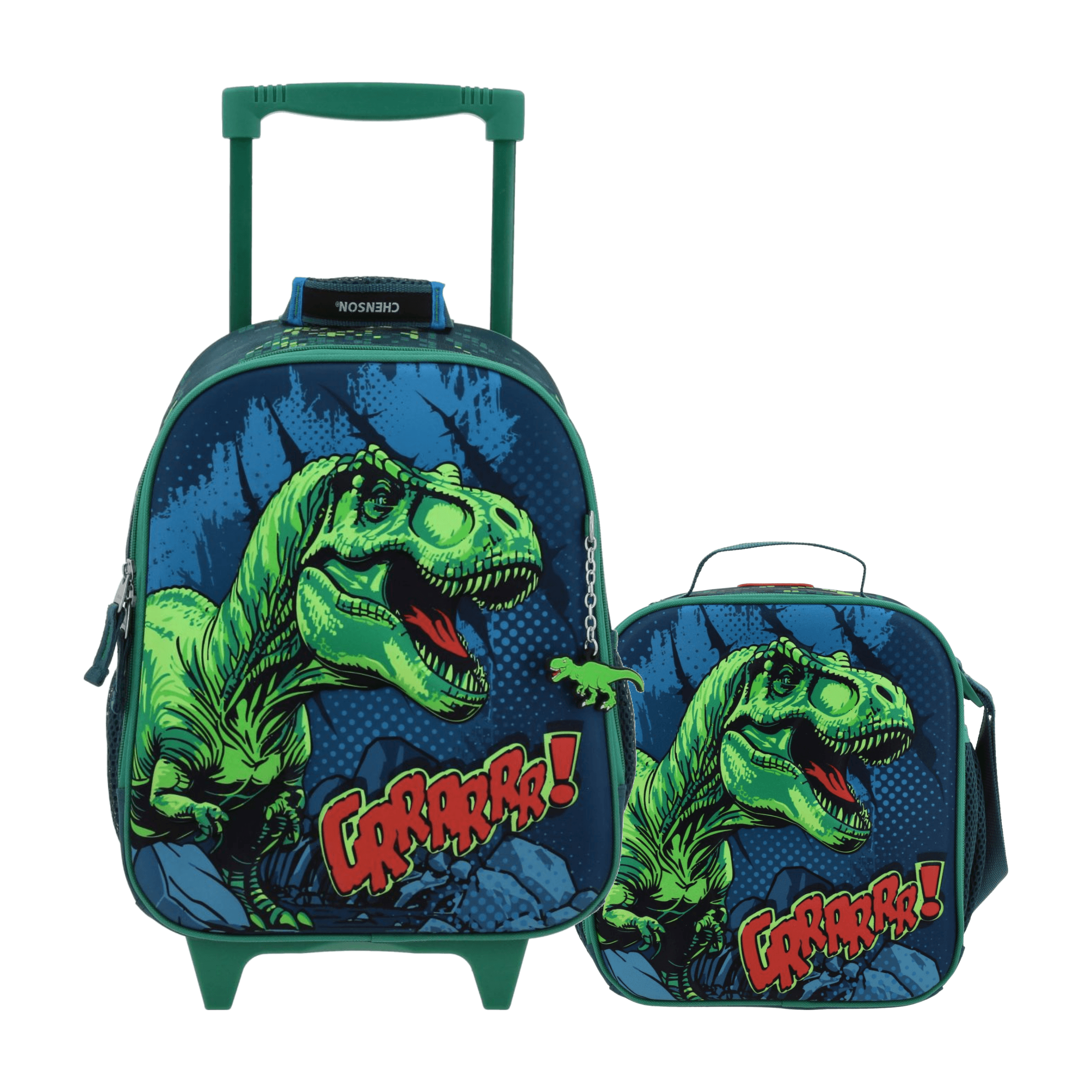 Kit Escolar Chenson Original (Mochila con Ruedas + Lonchera) Azul Infantil, modelo CO71190-9-KB2O