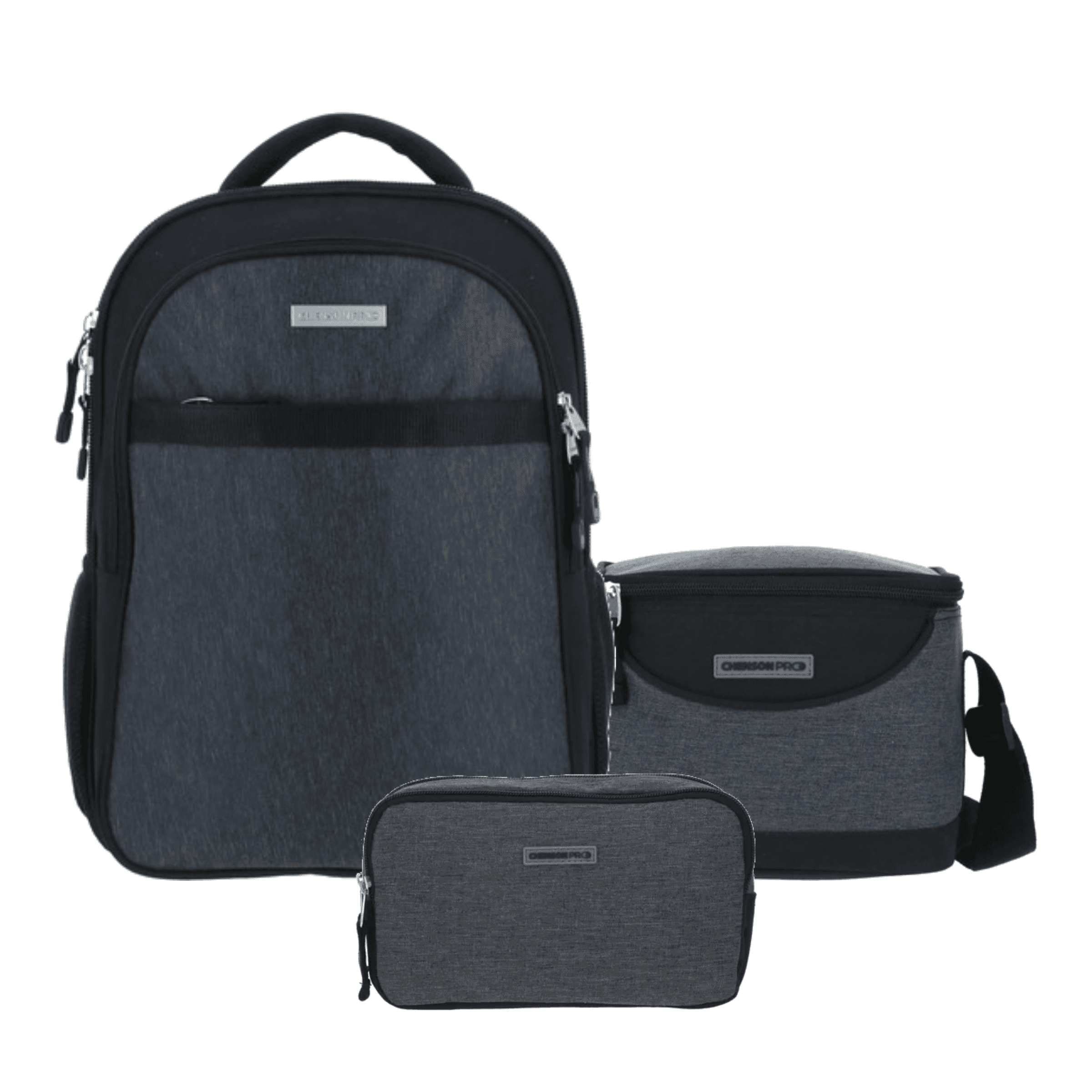 Kit Escolar Chenson Pro (Mochila + Lonchera + Lapicera) Gris - Modelo CP65917, modelo CP65917-2-KC3