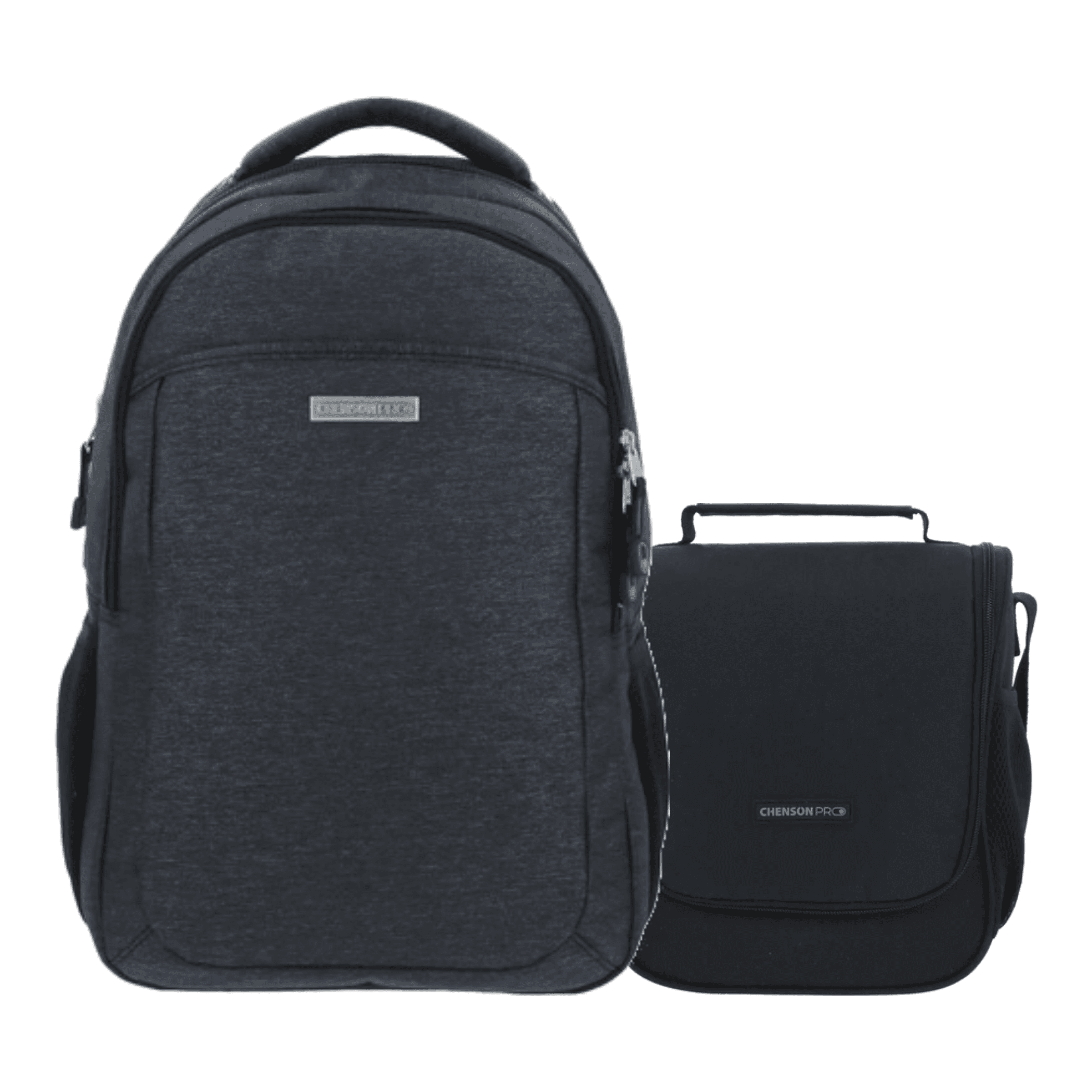 Kit Escolar Chenson Pro (Mochila + Lonchera) Negro Niños, modelo CP65928-3-KC2O