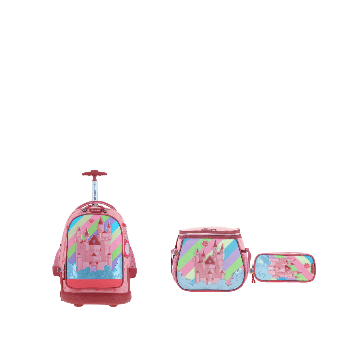 Kit Escolar Happy Girl by Chenson (Mochila + Mochila + Mochila) Infantil, modelo HG66495-KB3