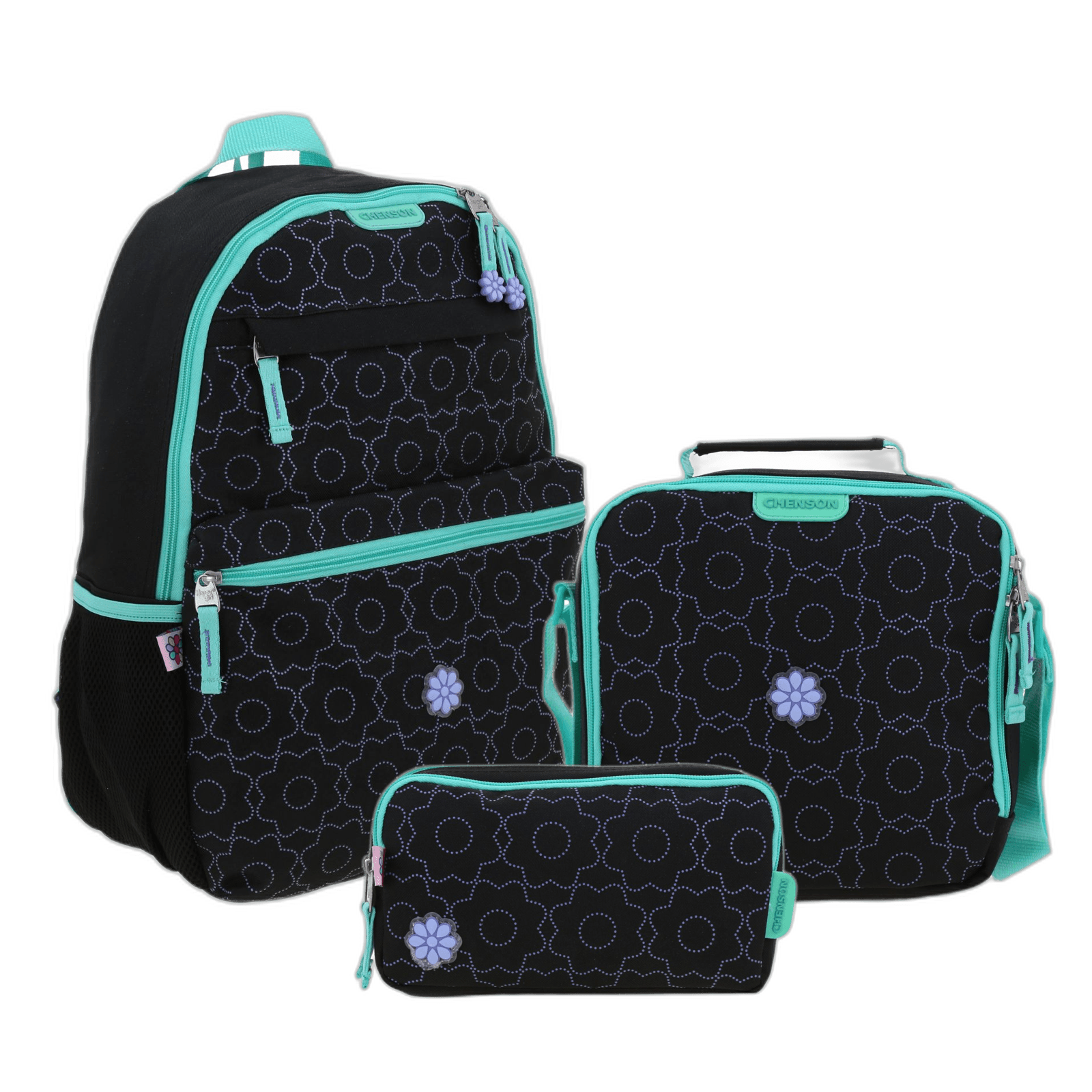 Kit Escolar Happy Girl by Chenson (Mochila + Lonchera + Lapicera) infantil, modelo HG70242-KC3