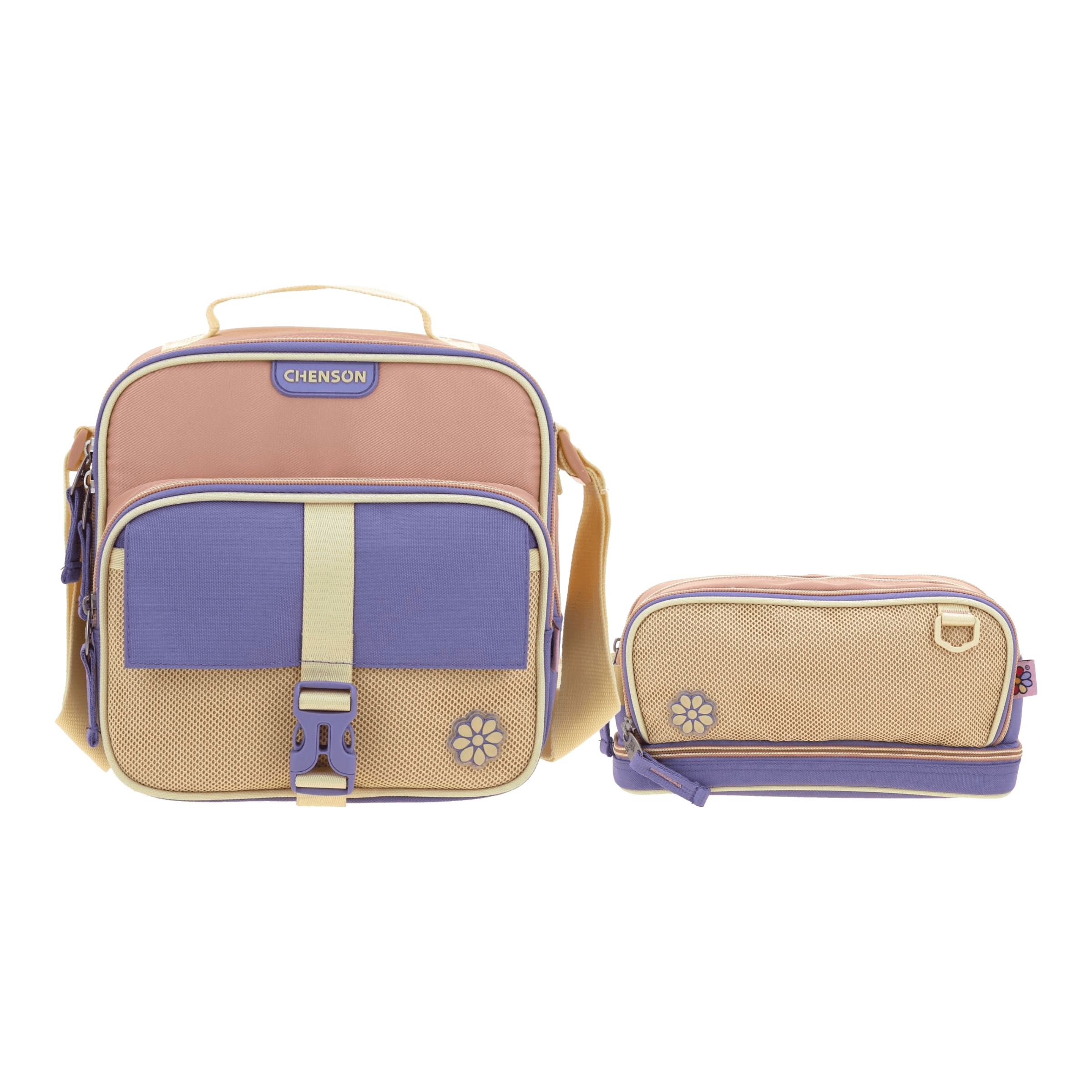 Kit Escolar Happy Girl by Chenson (Lonchera + Lapicera) Naranja Infantil, modelo HG71066-O-K2OA