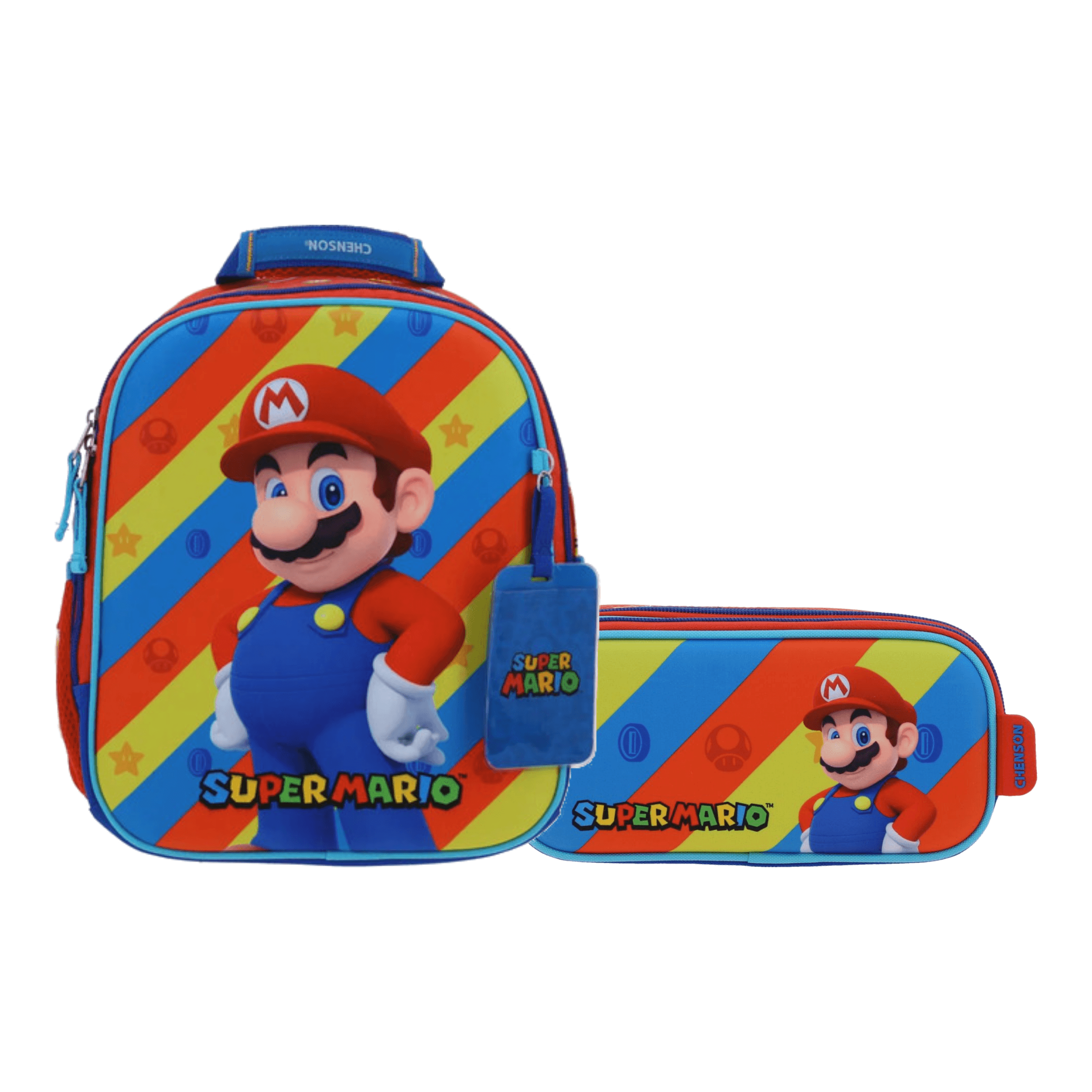 Kit Escolar Mario Bros by Chenson Mochila + Lapicera Rojo Infantil - Modelo MB66579, modelo MB66579-R-KC2A