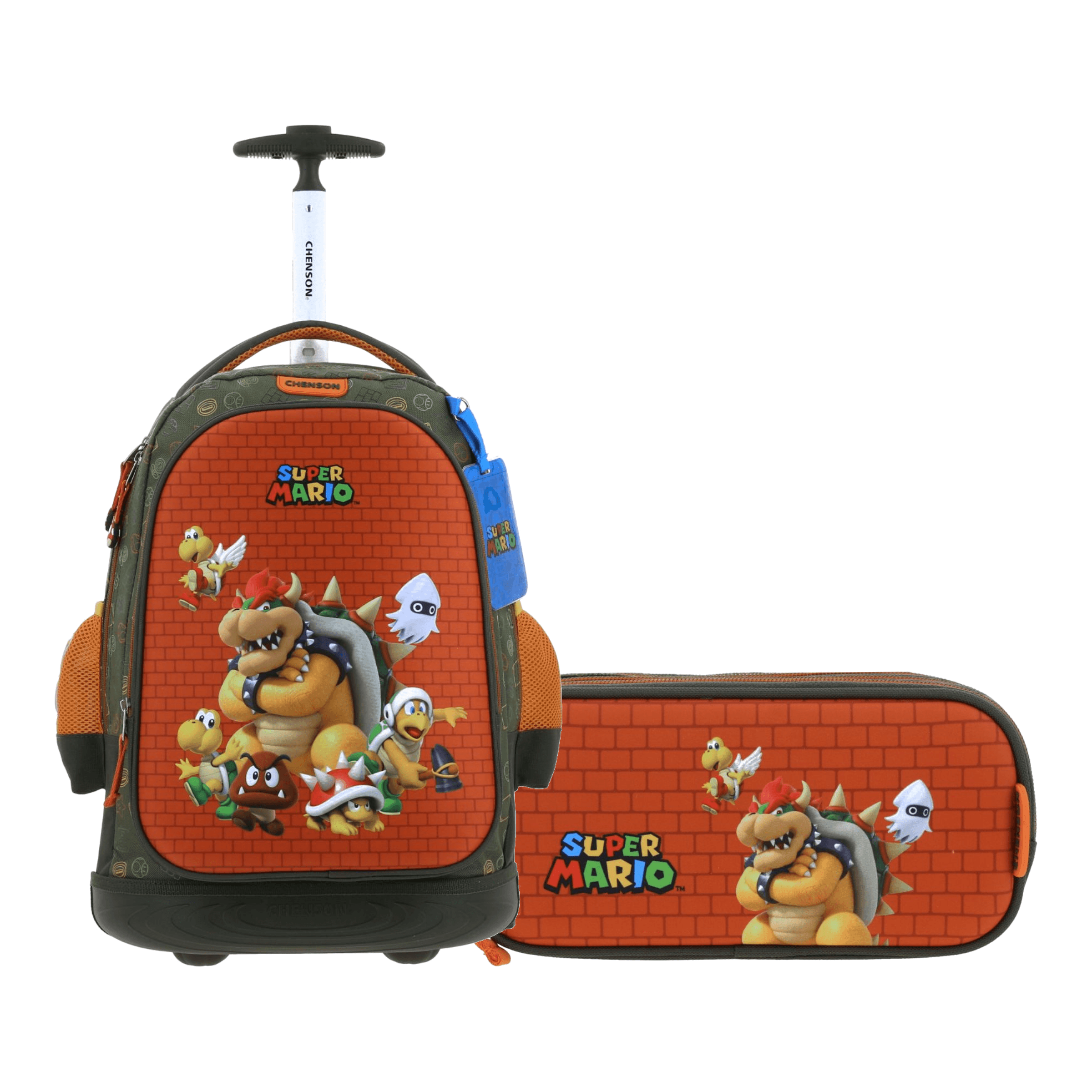 Kit Escolar Mario Bros by Chenson (Mochila + Lapicera) Verde, modelo MB66594-A-KC2A