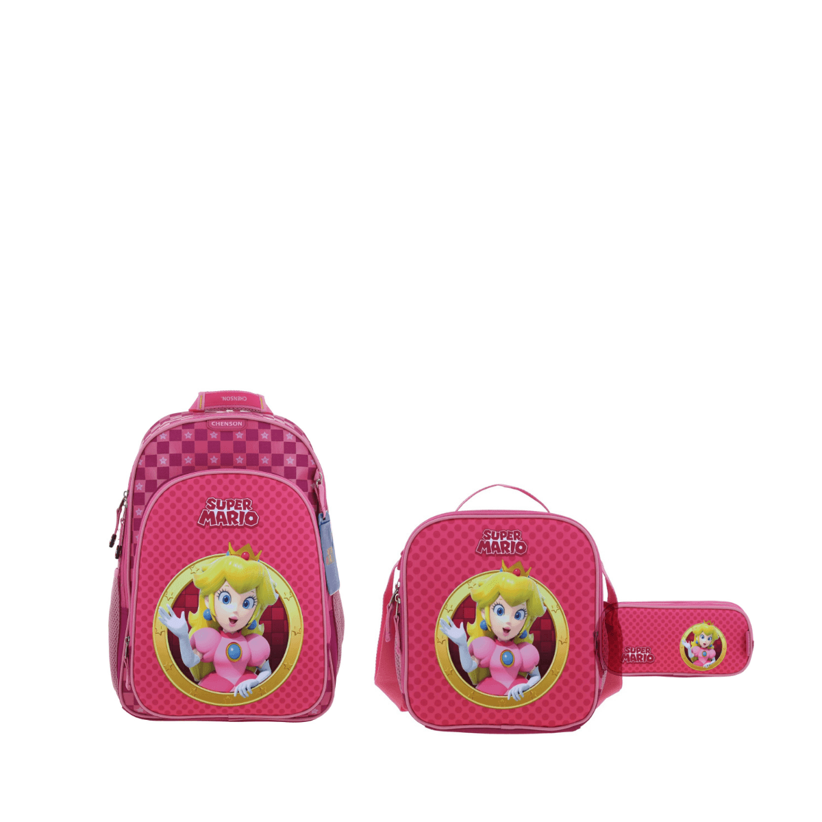 Kit Escolar Mario Bros by Chenson (Mochila + Mochila + Mochila) Infantil, modelo MB70733-KC3
