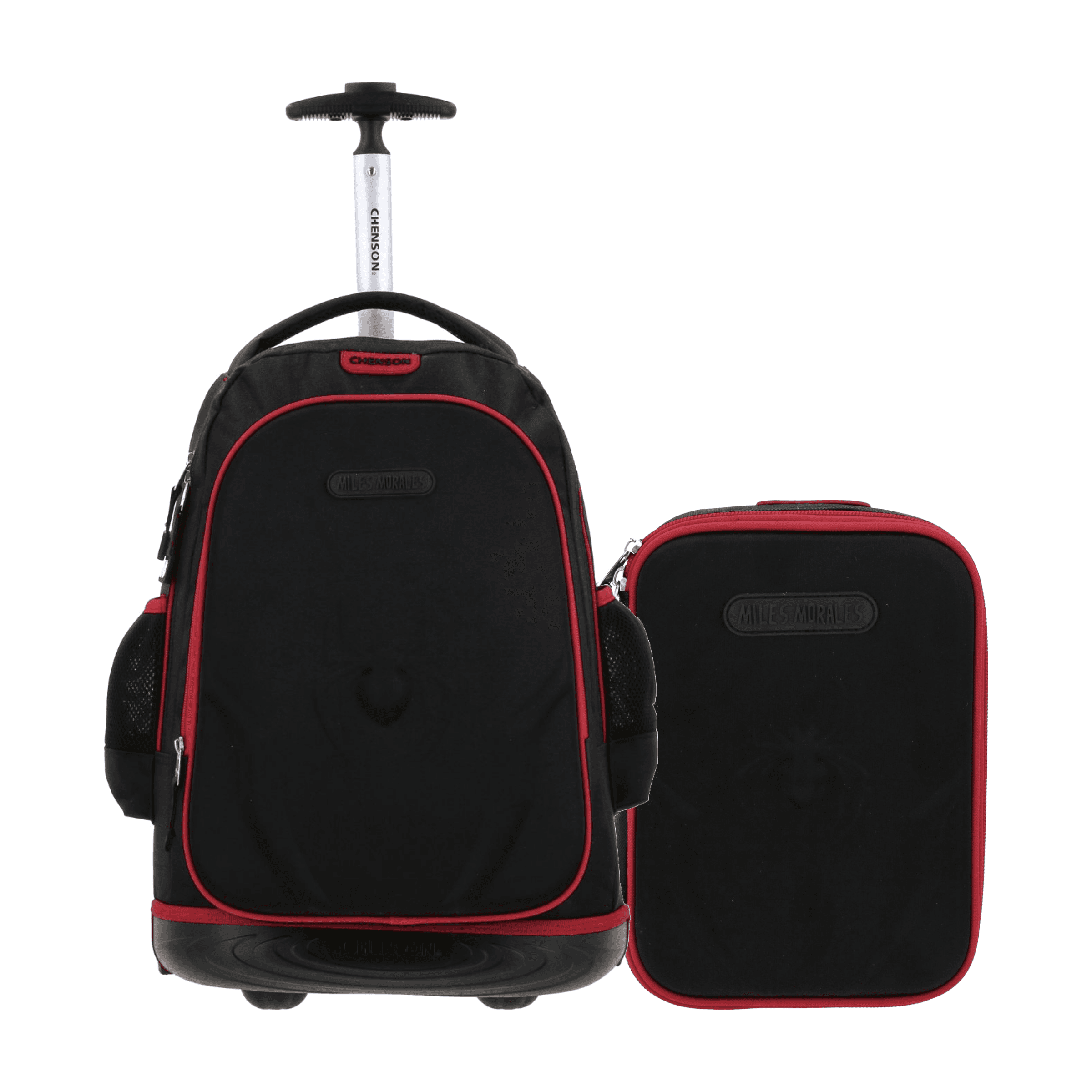 Kit Escolar Spider-Man Miles Morales by Chenson (Mochila + Lapicera) Negro Infantil, modelo MM70223-3-KB2A
