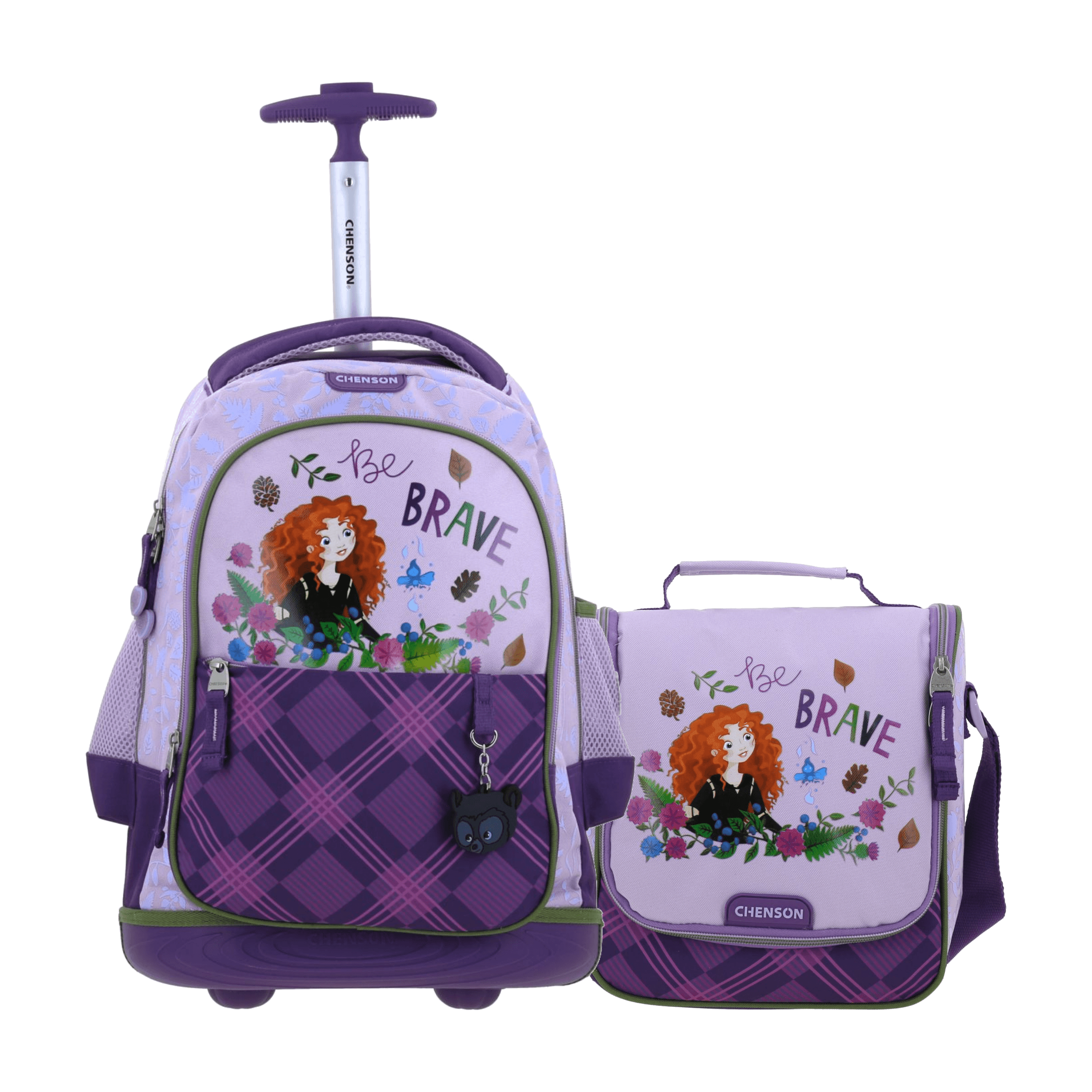 Kit Escolar Princesa Mérida by Chenson (Mochila + Lonchera) Uva Infantil - Modelo PR70906, modelo PR70906-U-KB2O