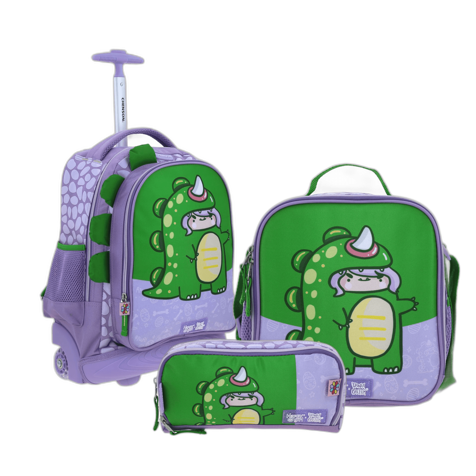 Kit Escolar Vania Bachur by Chenson (Mochila + Lonchera + Lapicera) infantil, modelo VB70704-KB3