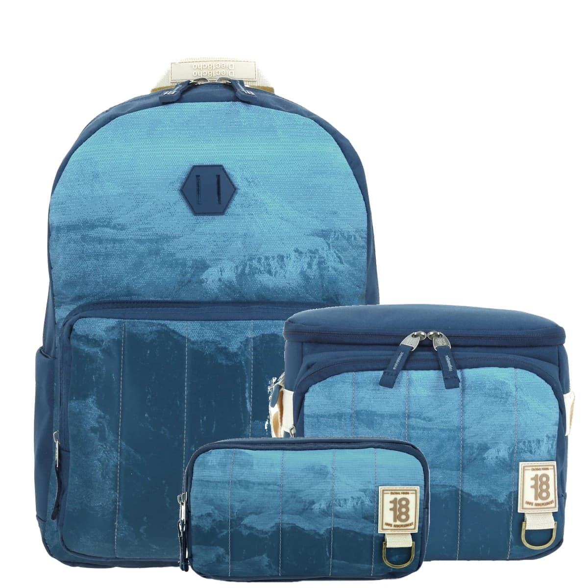 Kit Escolar 1818 by Chenson (Mochila + Lonchera + Lapicera) juvenil, modelo 1866199-KC3