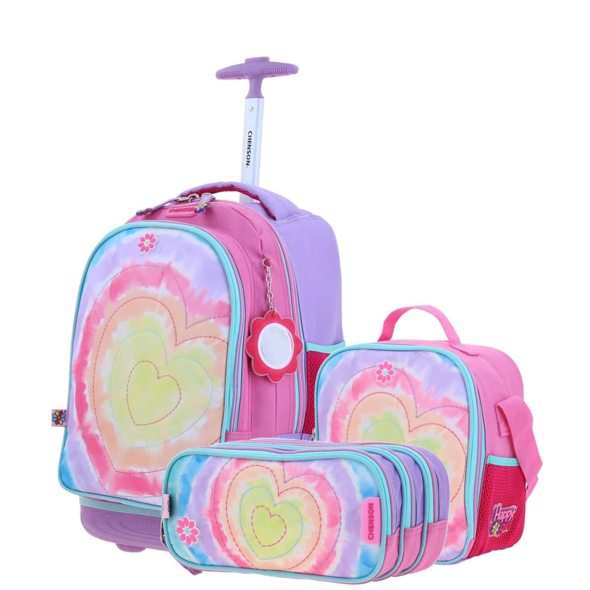 Kit Escolar Happy Girl by Chenson Mochila Lonchera Lapicera Infantil, modelo HG66216-KB3