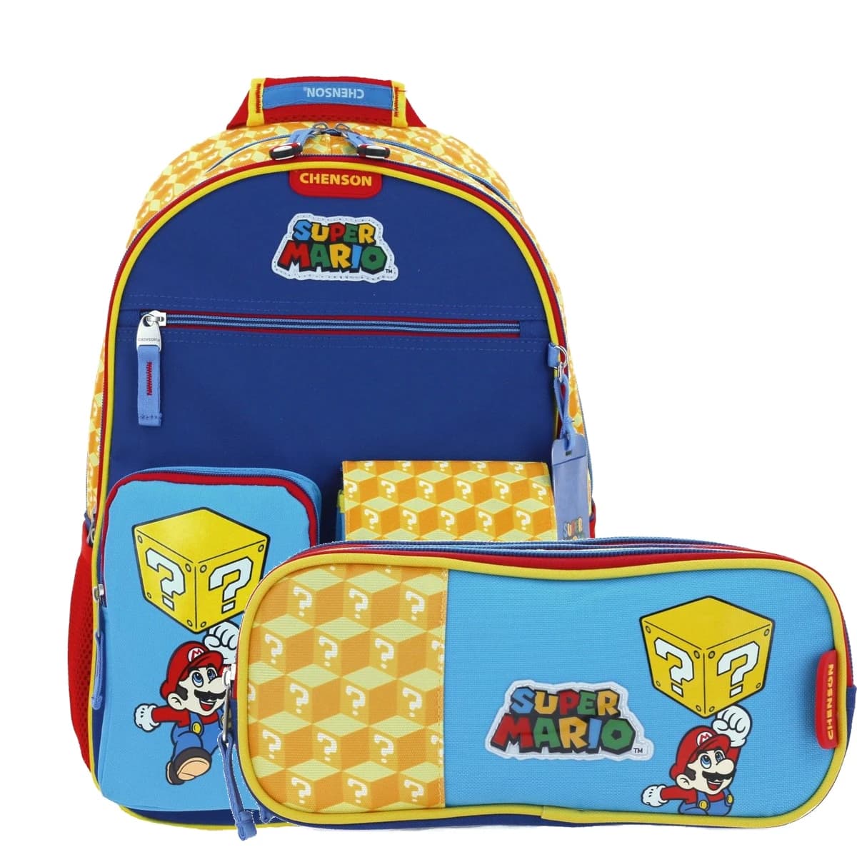 Kit Escolar Mario Bros by Chenson (Mochila + Lapicera) infantil, modelo MB66106-K2A