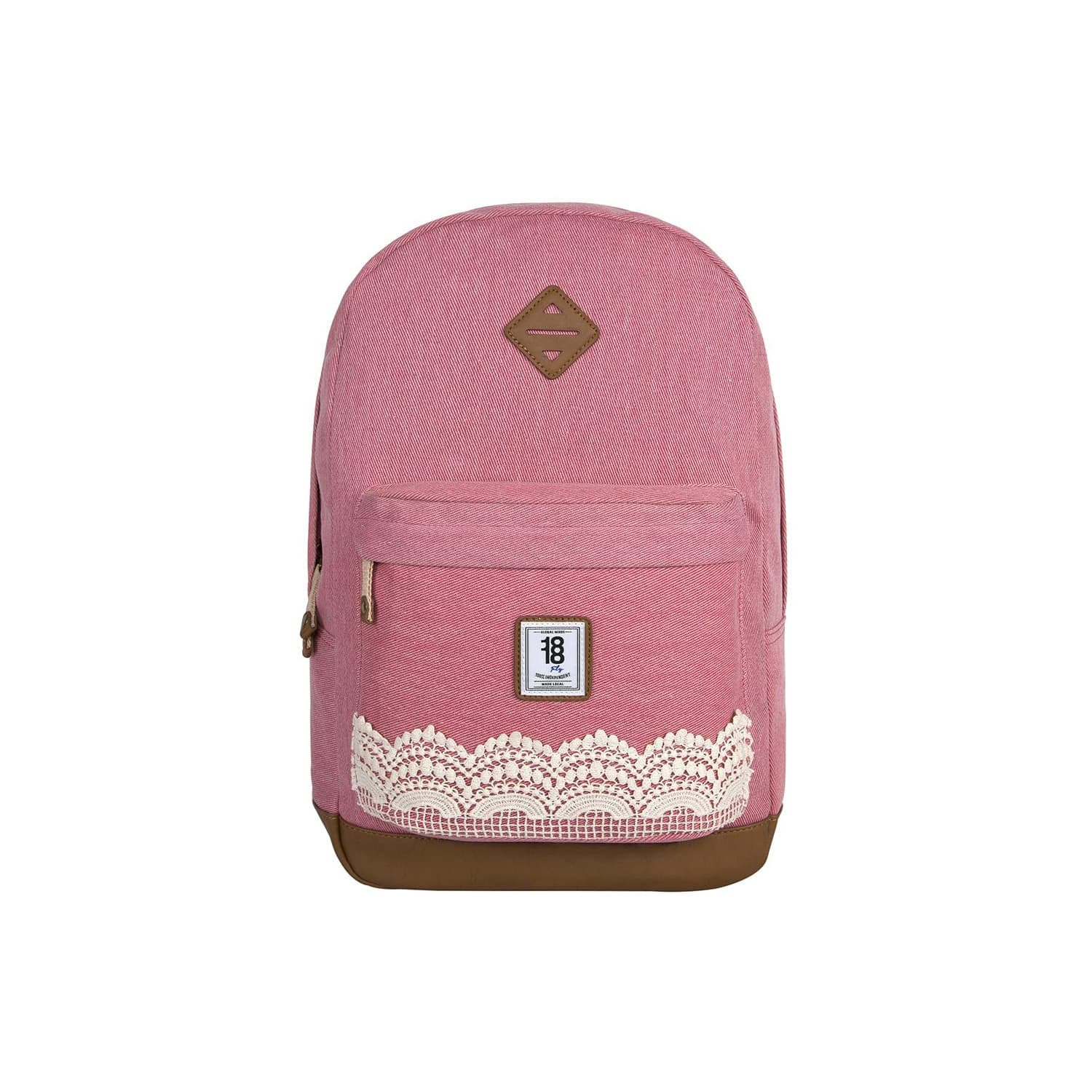 Mochila escolar juvenil 1818 by Chenson rosa con porta laptop, modelo 1860911-P