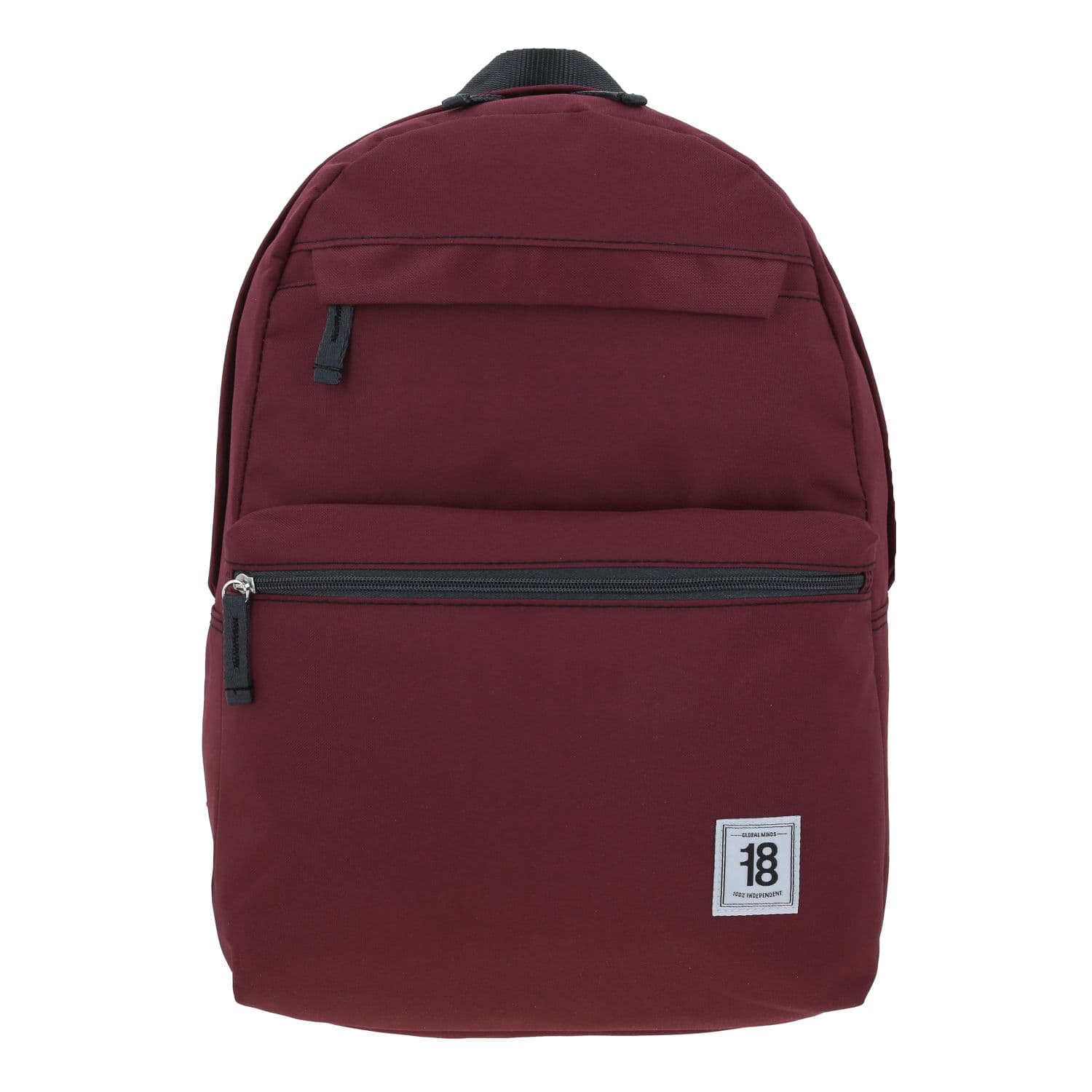 Mochila juvenil magenta 1818 by Chenson con doble bolsillo frontal, modelo 1861105-M