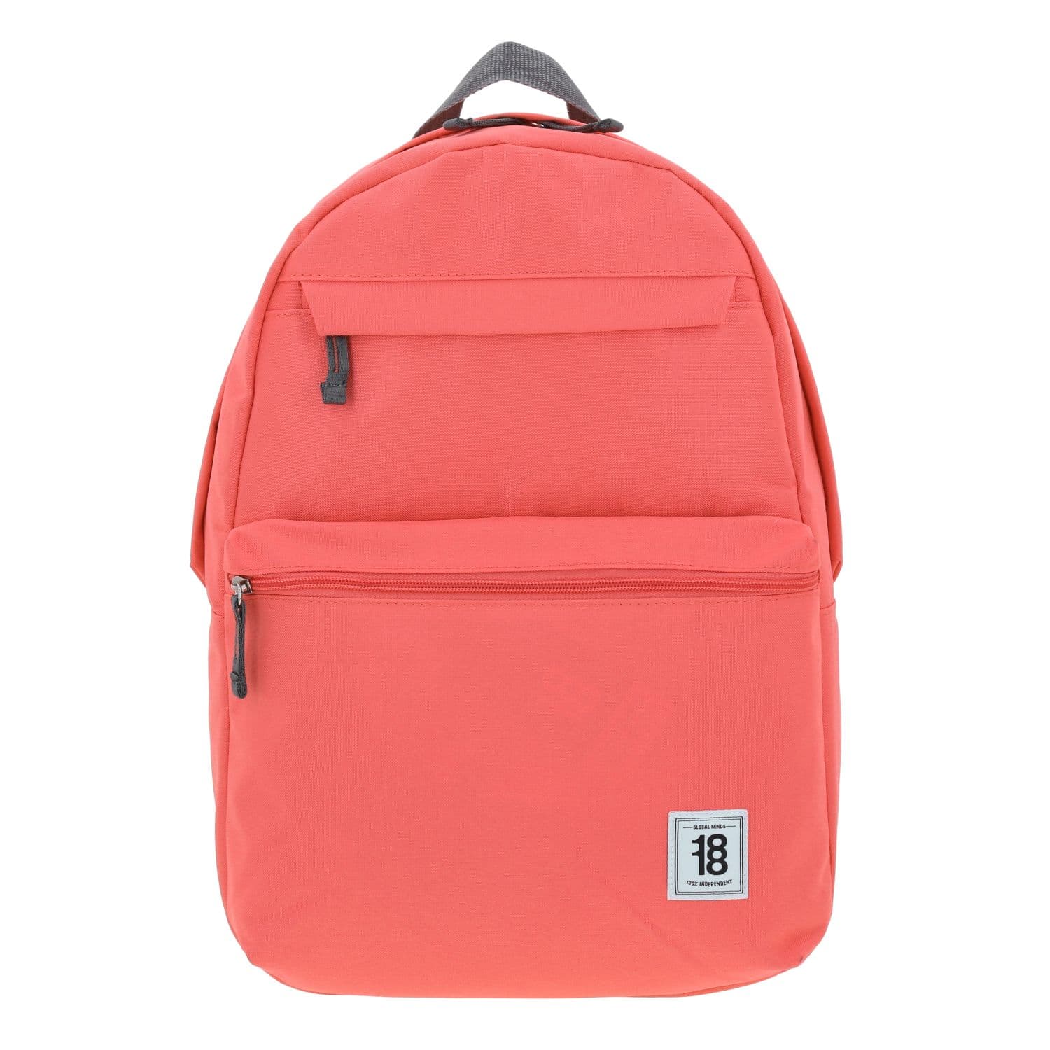 Mochila escolar juvenil 1818 by Chenson Naranja con doble bolsillo frontal, modelo 1861105-O