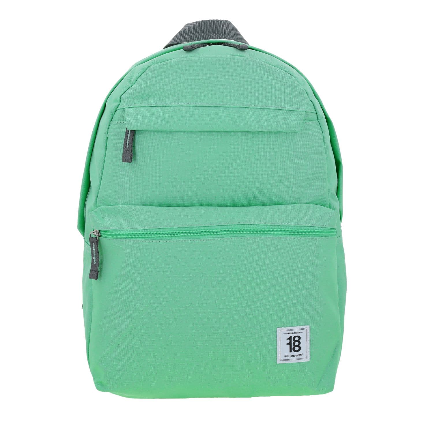 Mochila escolar juvenil turquesa 1818 by Chenson con doble bolsillo frontal, modelo 1861105-T