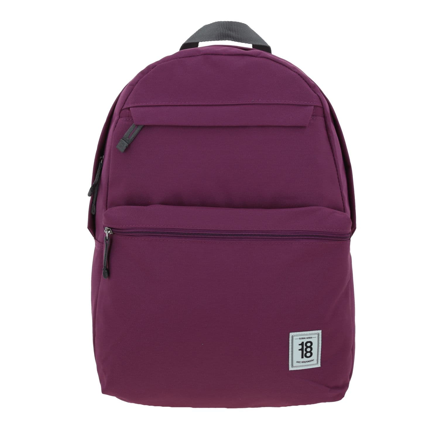 Mochila escolar juvenil 1818 by Chenson color violeta con doble bolsillo, modelo 1861105-V