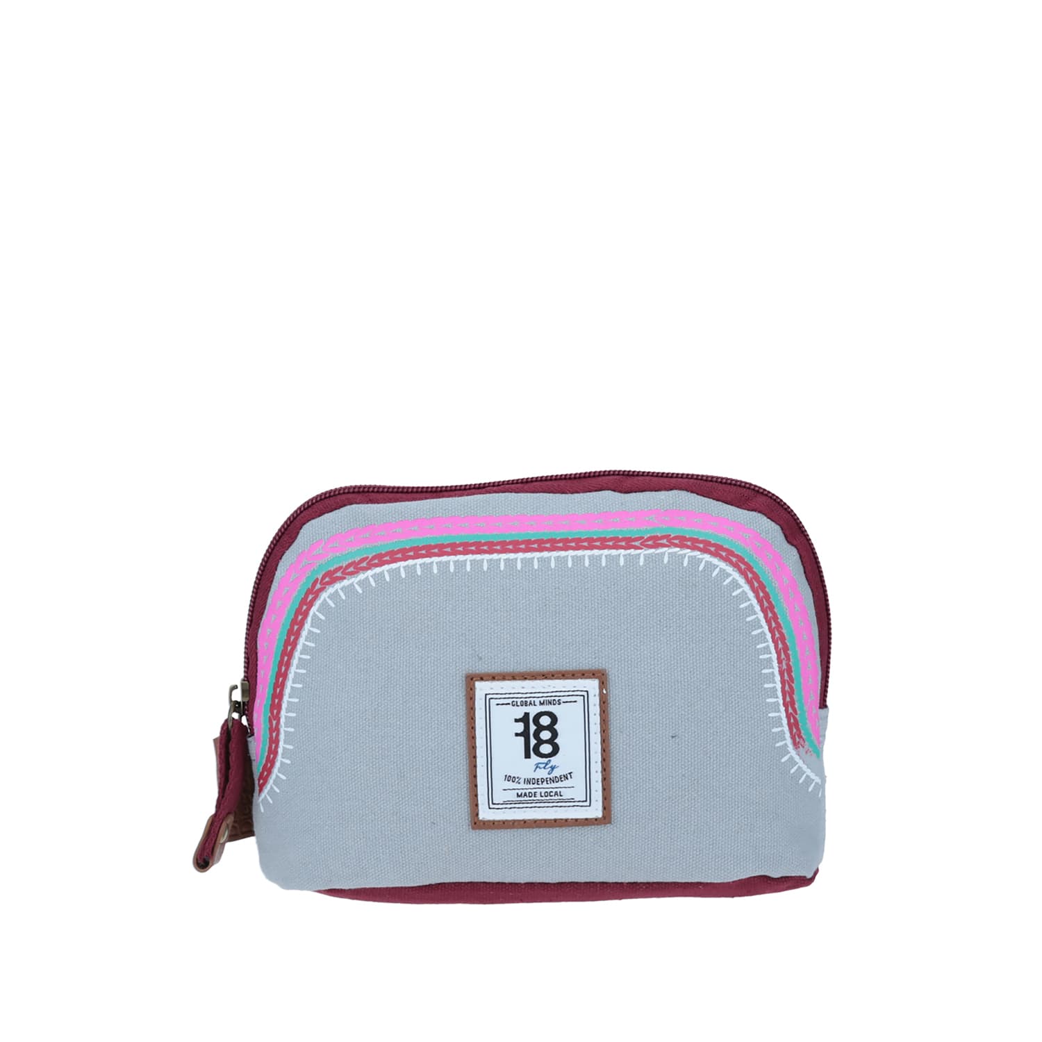 Lapicera escolar gris 1818 by Chenson con amplio compartimento, modelo 1864018-2
