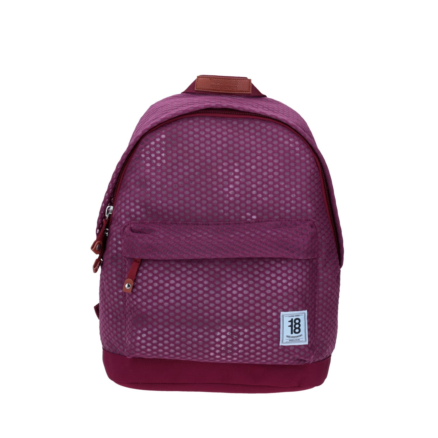Mochila escolar juvenil 1818 by Chenson magenta con porta laptop, modelo 1864539-M