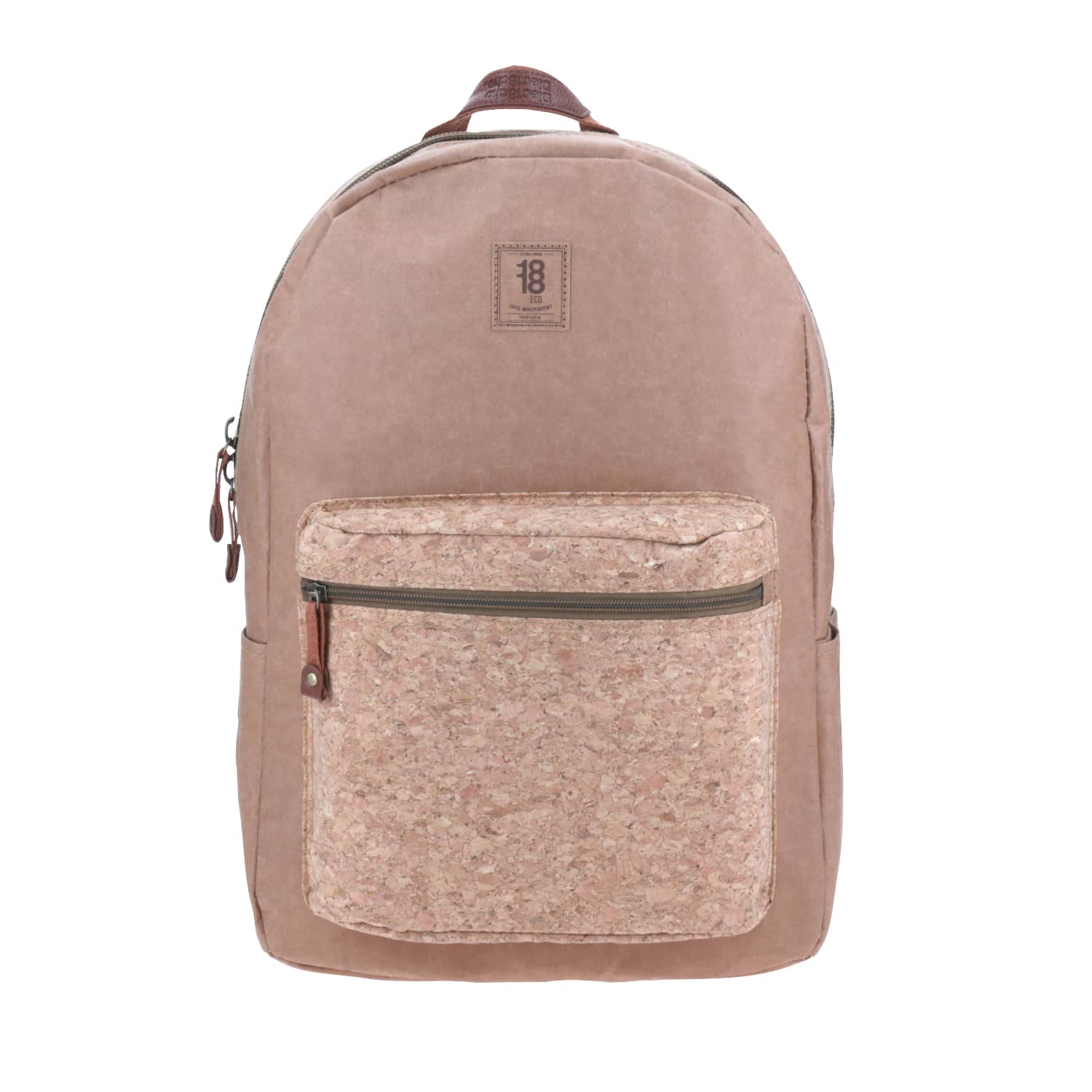 Mochila juvenil café 1818 by Chenson con porta laptop y amplio espacio, modelo 1865440-B
