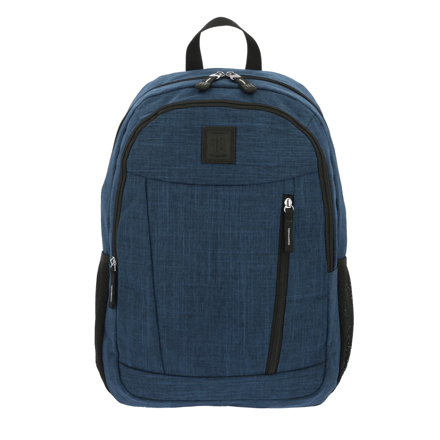 Mochila escolar juvenil 1818 by Chenson color azul con porta laptop, modelo 1865936-9