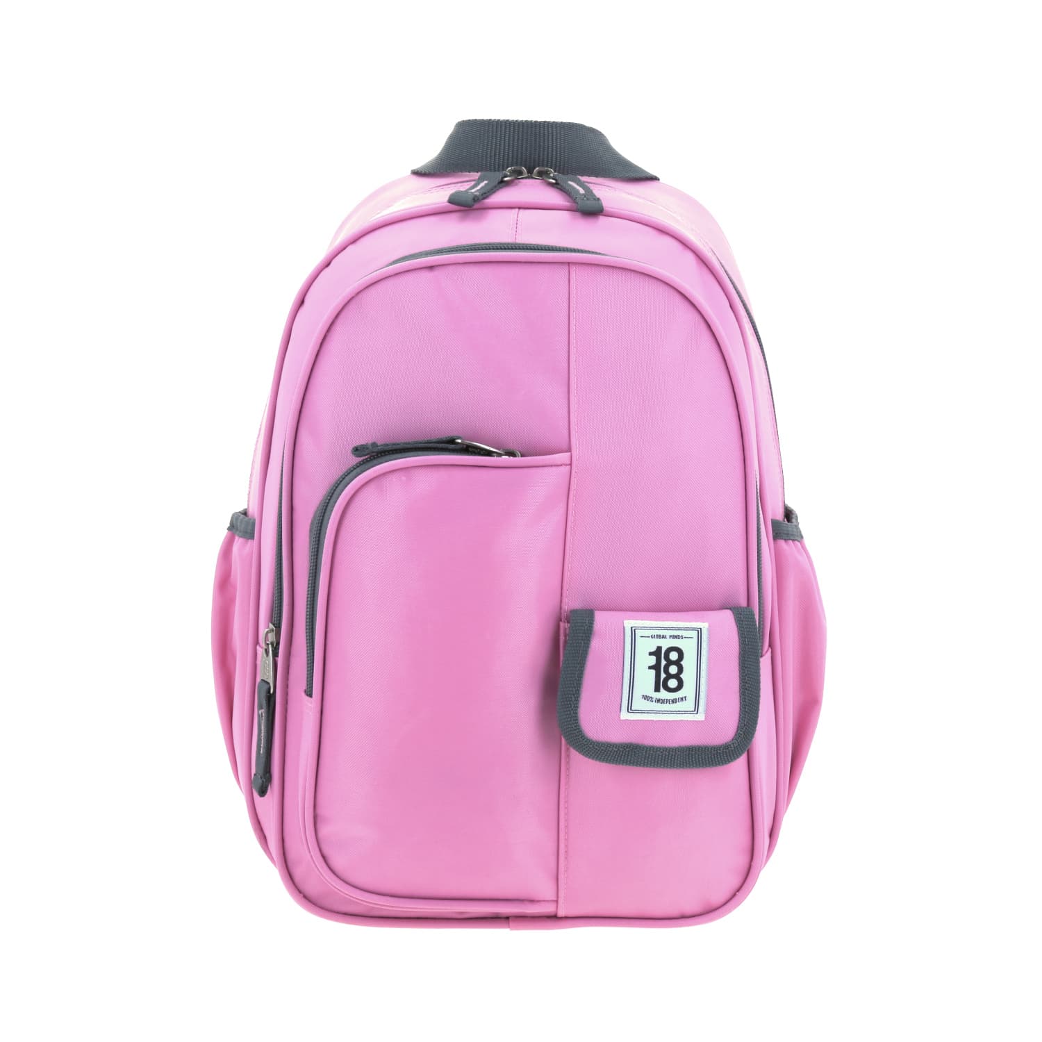 Mochila escolar juvenil 1818 by Chenson rosa con doble bolsillo, modelo 1865945-P