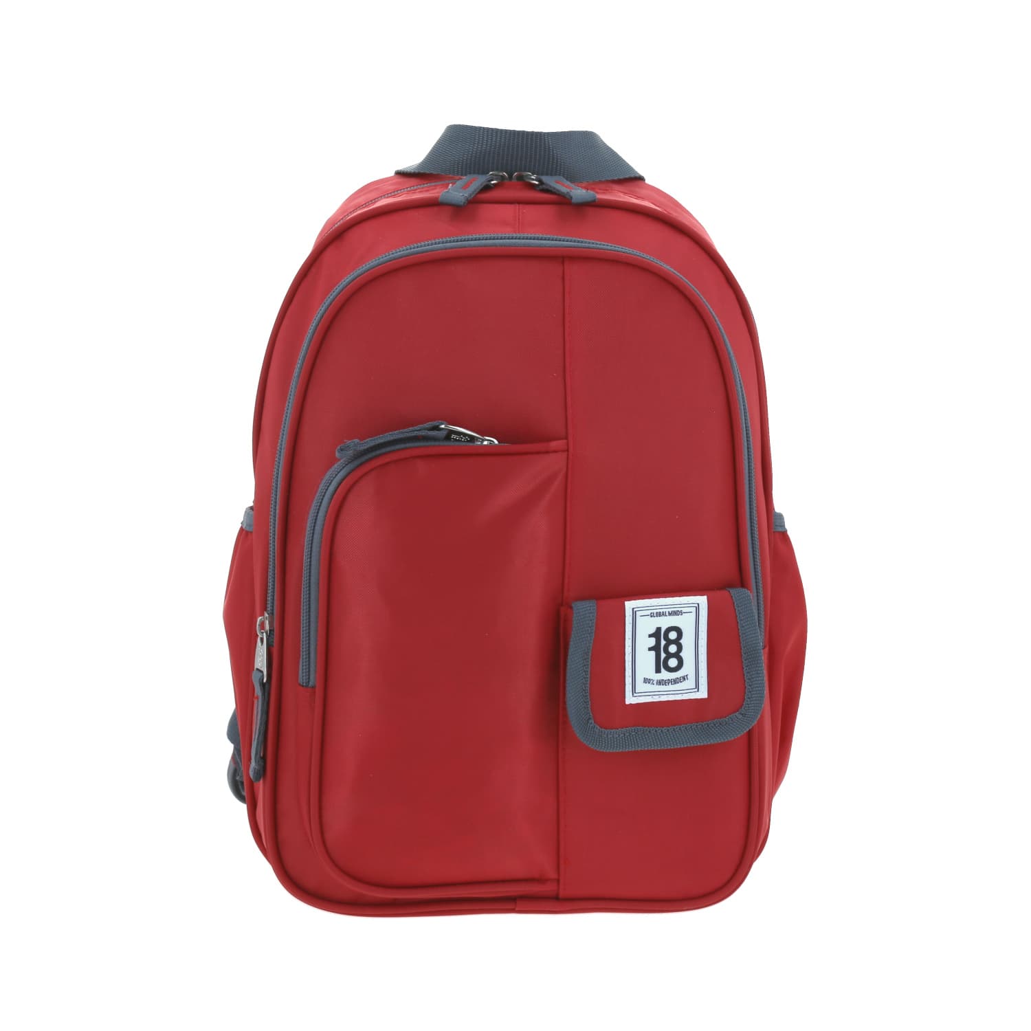 Mochila escolar juvenil 1818 by Chenson roja con amplio compartimento, modelo 1865945-R