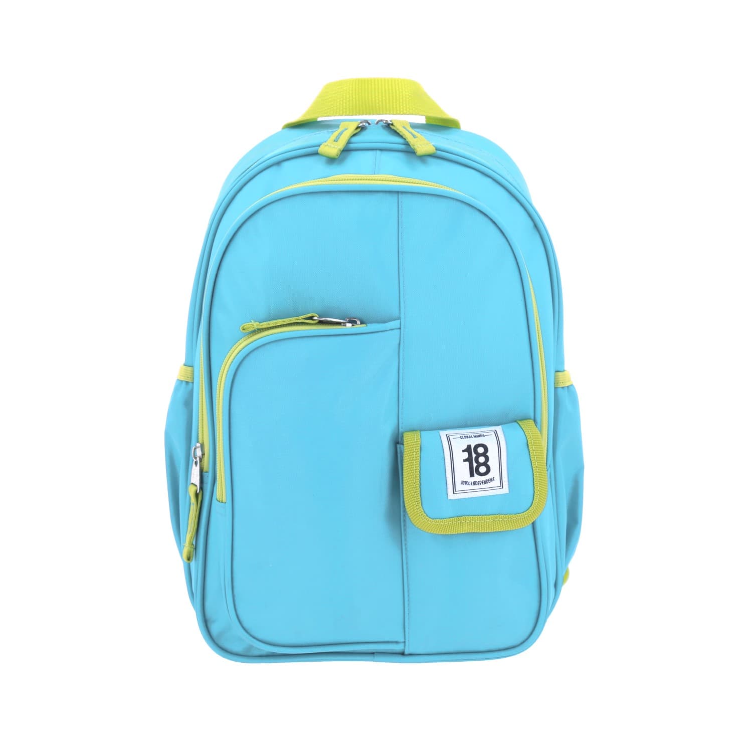 Mochila escolar juvenil 1818 by Chenson turquesa con amplios compartimentos, modelo 1865945-T