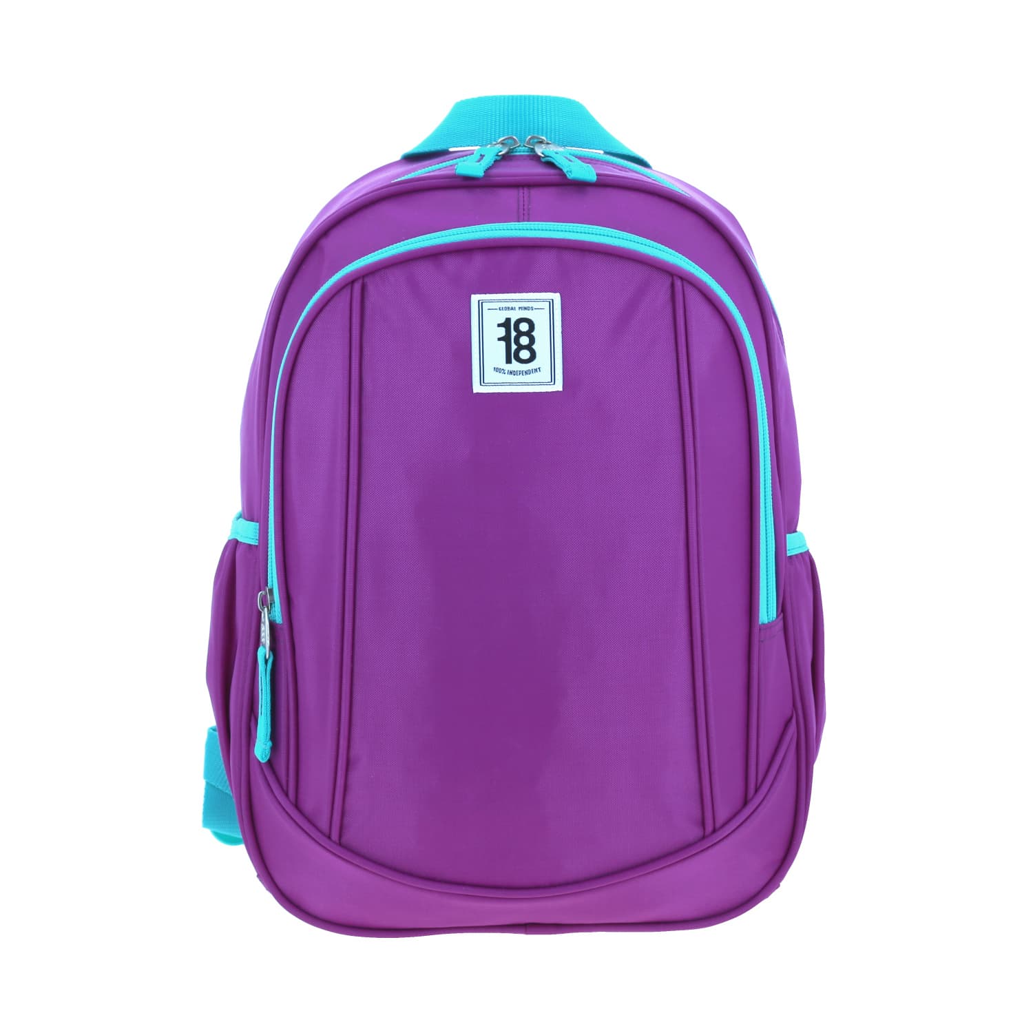 Mochila escolar juvenil 1818 by Chenson color uva con amplio compartimento, modelo 1865946-U