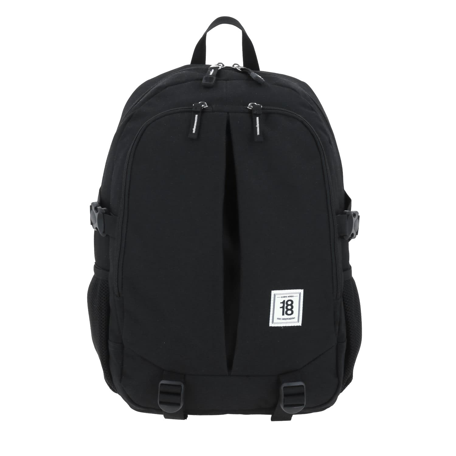 Mochila juvenil 1818 by Chenson negra con amplio compartimento, modelo 1865948-3