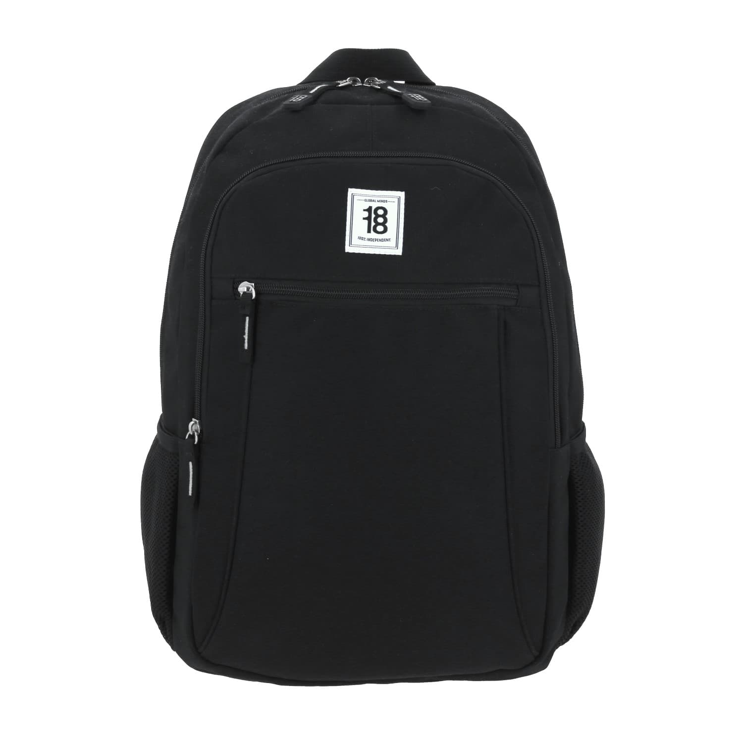 Mochila escolar juvenil 1818 by Chenson negra con amplio compartimento, modelo 1865949-3