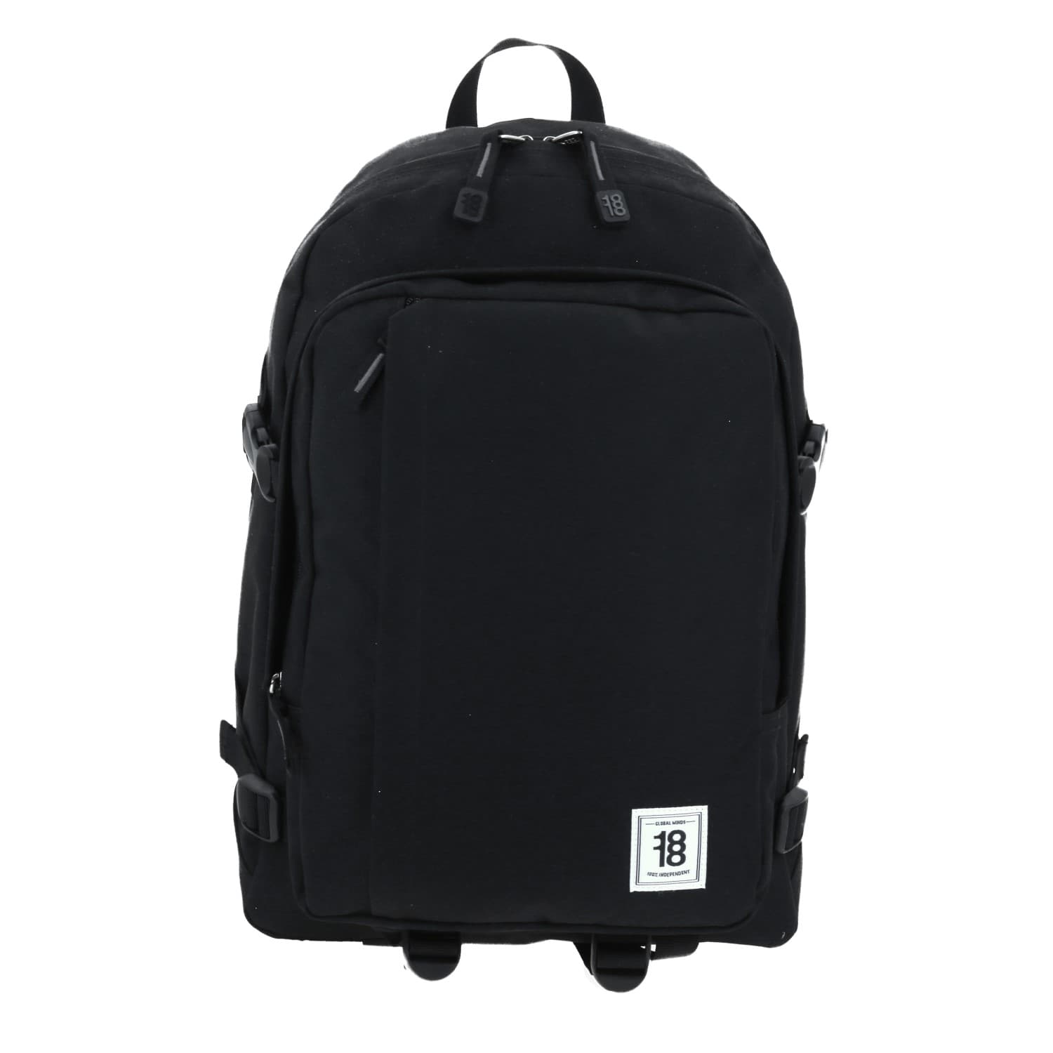 Mochila escolar juvenil 1818 by Chenson color negro con compartimentos, modelo 1865950-3