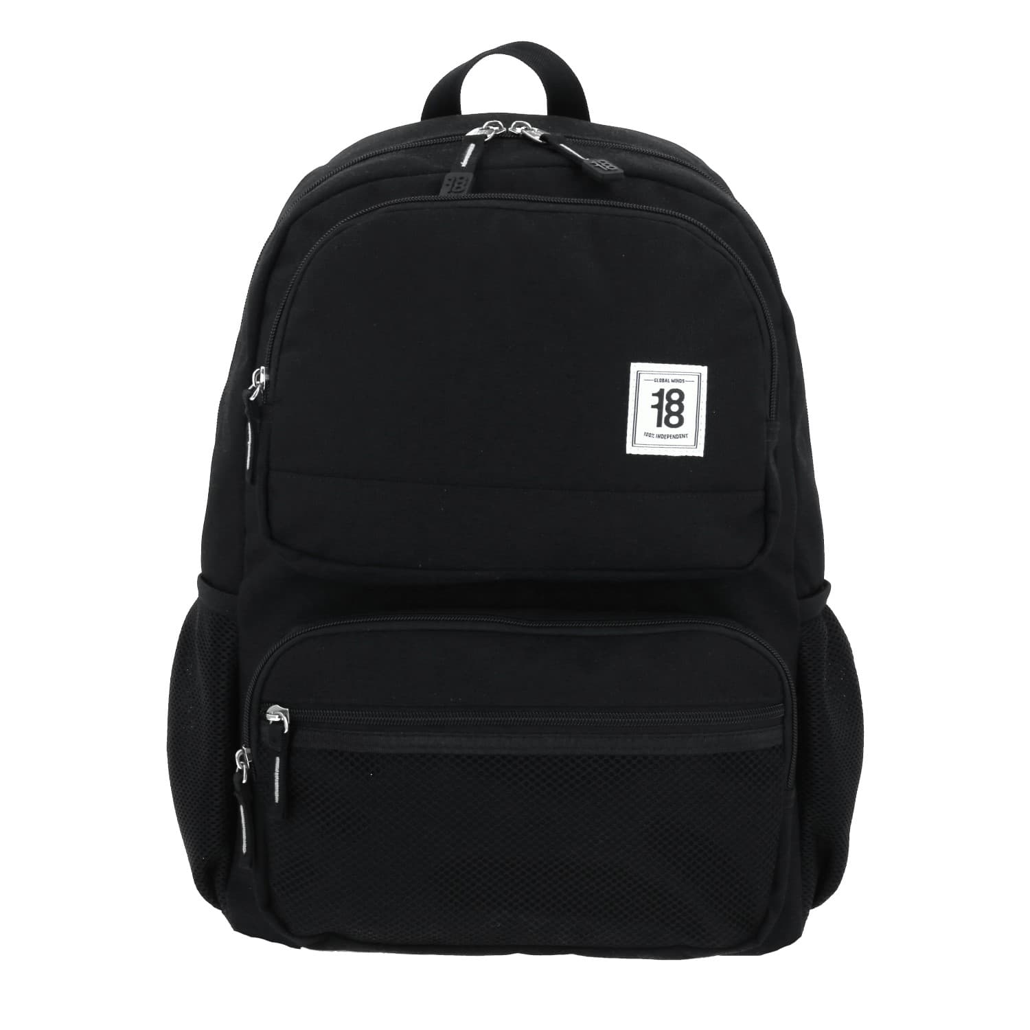 Mochila escolar juvenil 1818 by Chenson color negro con amplio espacio, modelo 1865951-3