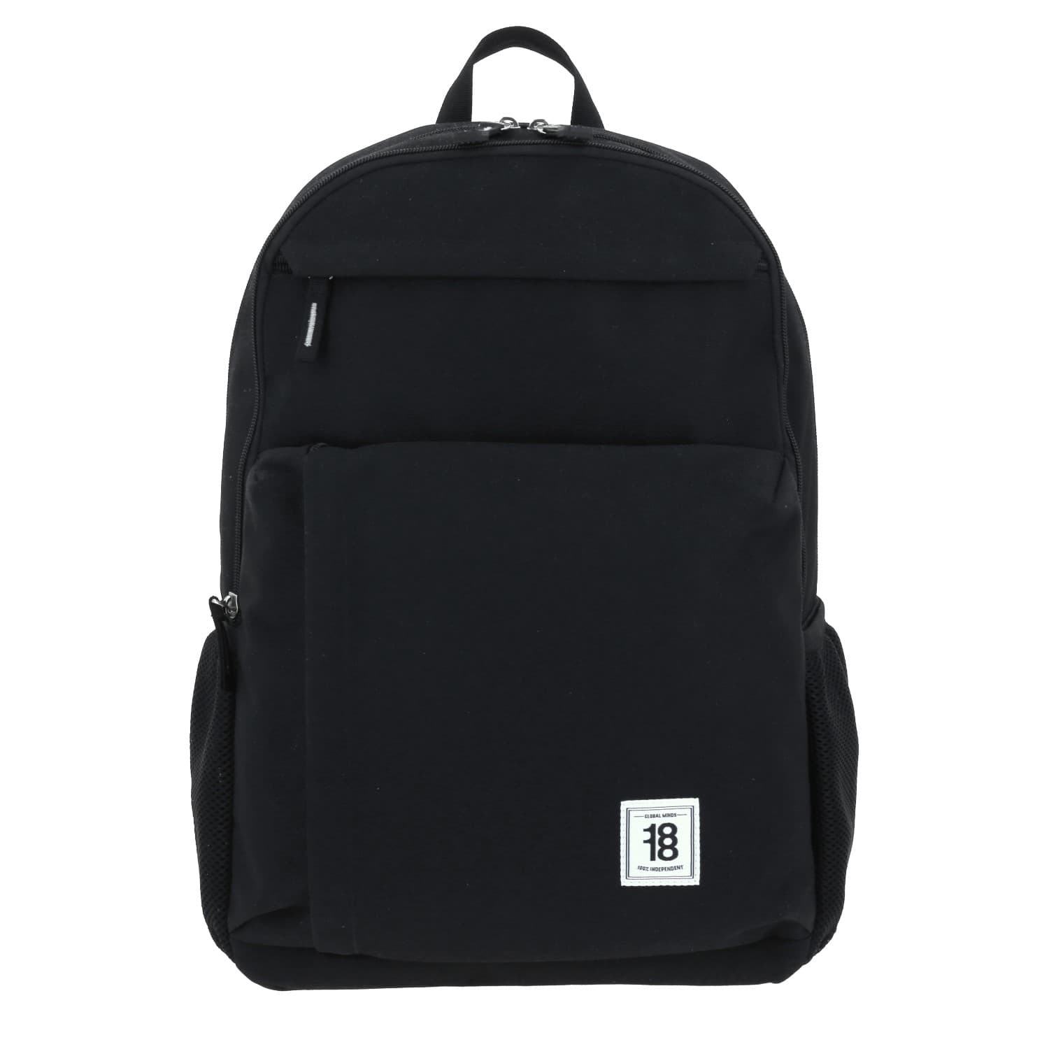 Mochila escolar juvenil 1818 by Chenson negra con amplio compartimento, modelo 1865952-3