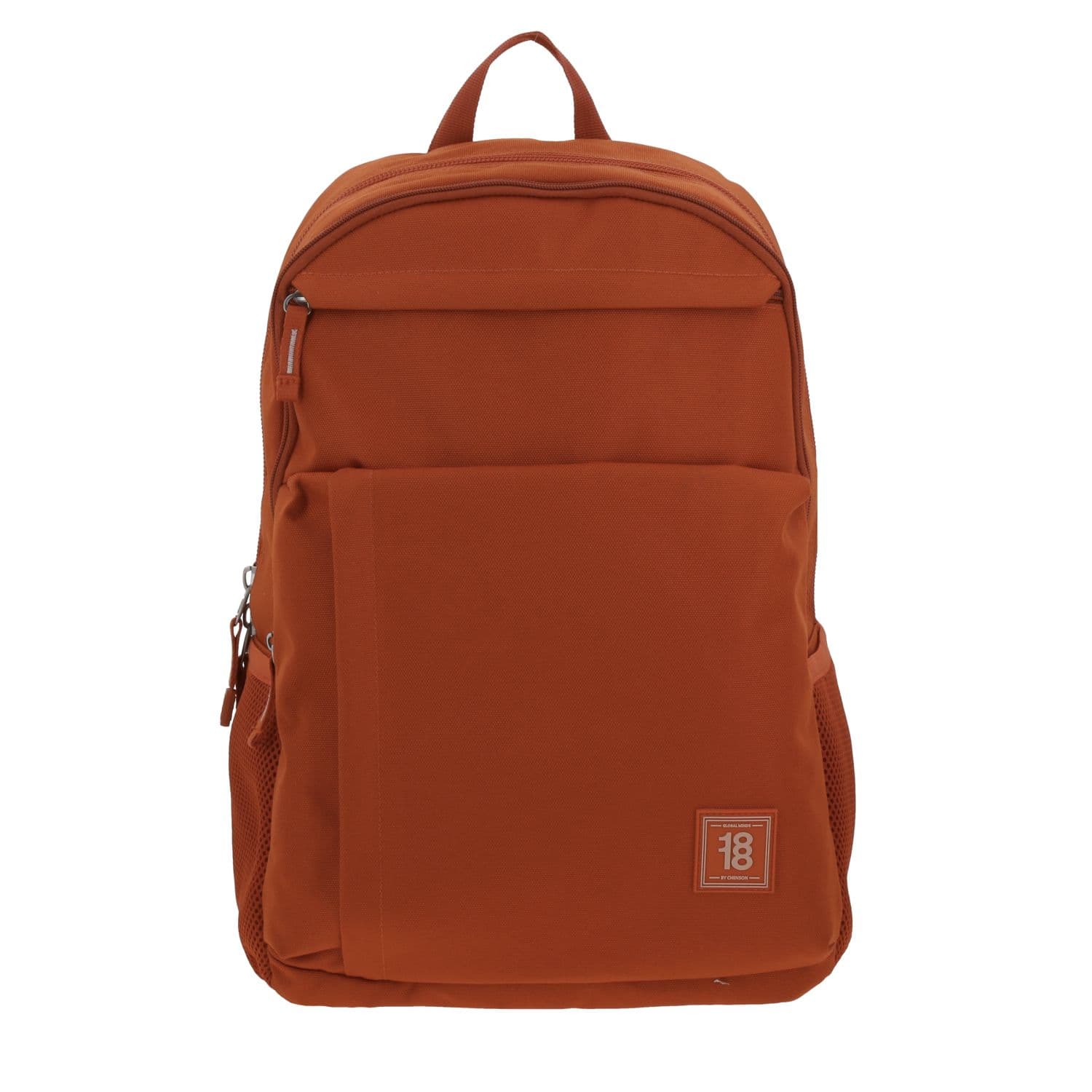 Mochila escolar juvenil 1818 by Chenson naranja con amplios compartimentos, modelo 1865952-O
