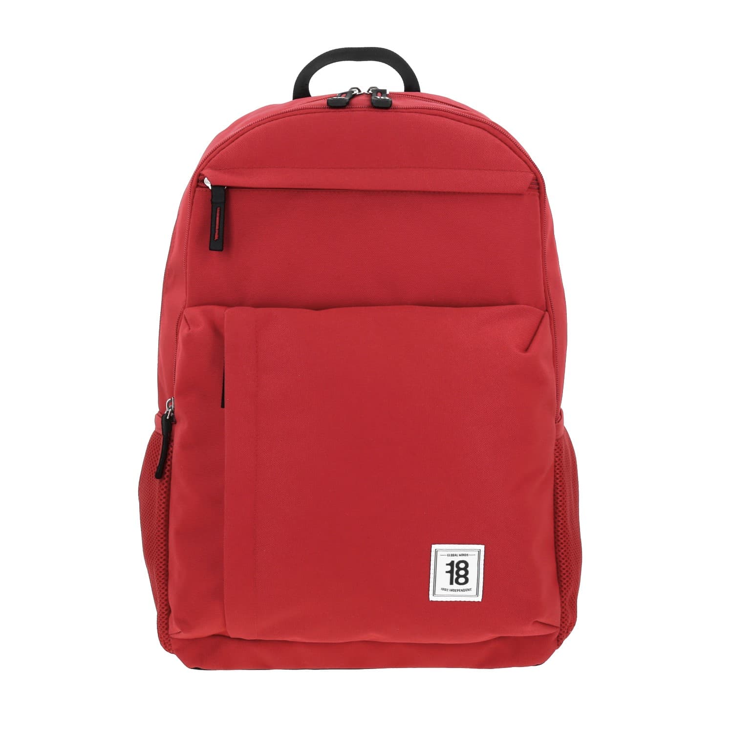 Mochila escolar juvenil 1818 by Chenson en color rojo con amplio espacio, modelo 1865952-R